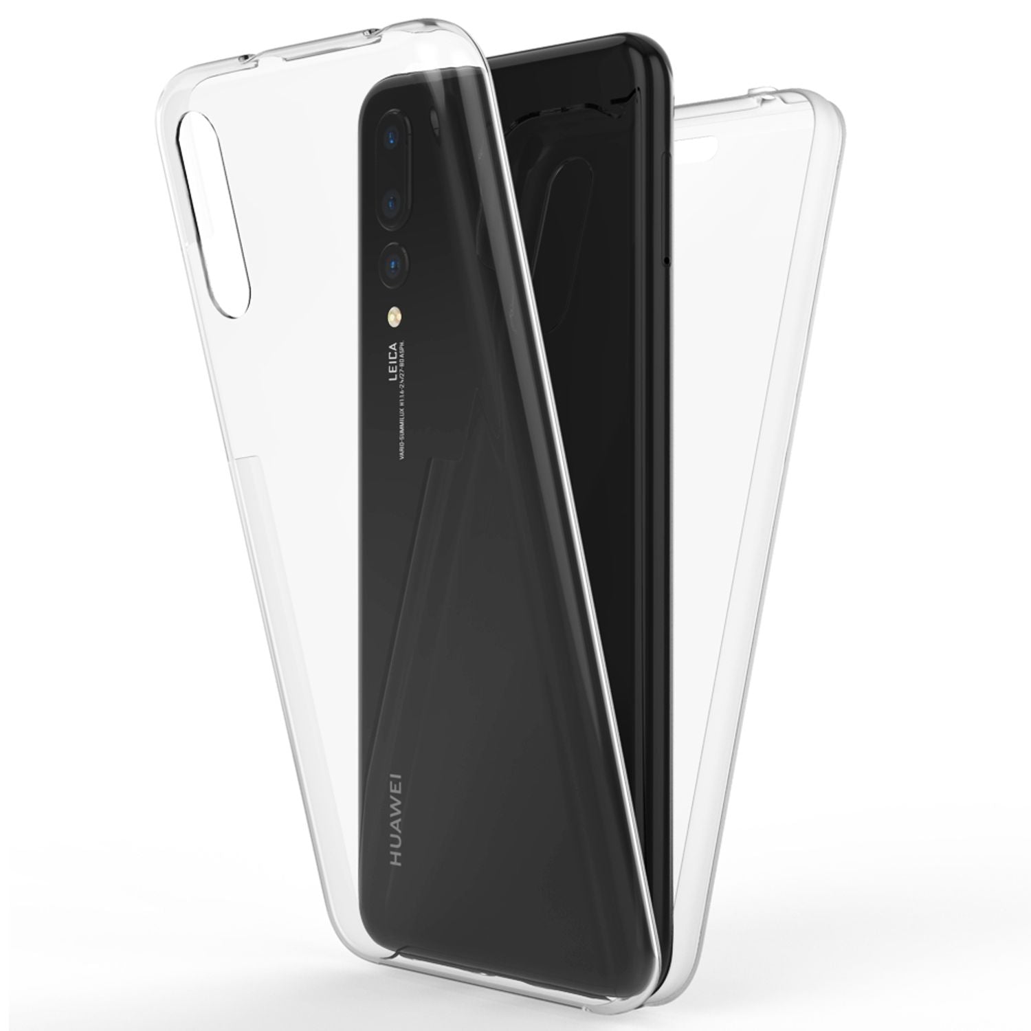 NALIA 360 Grad Handy Hülle für Huawei P20 Pro, Full Cover Case Displayschutz