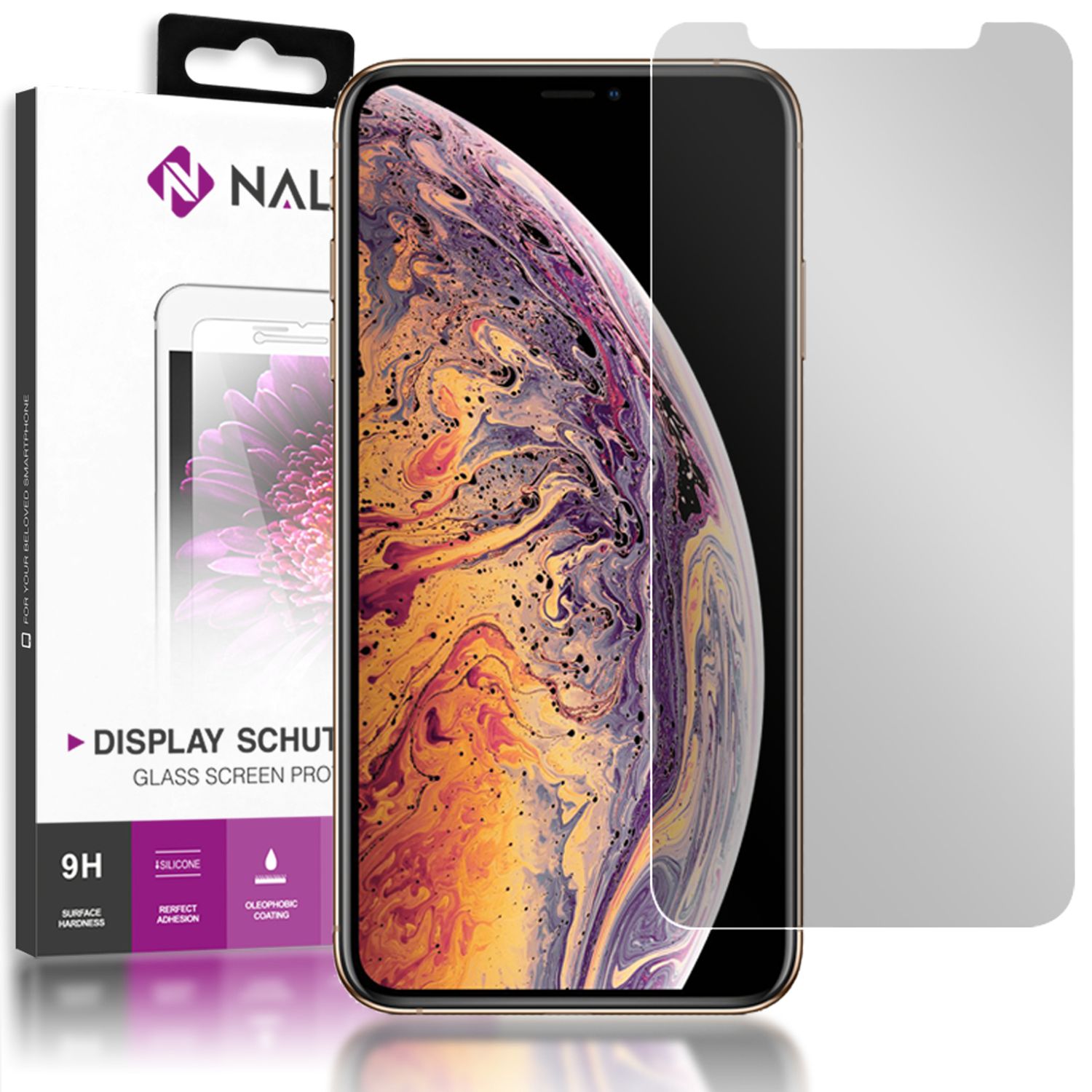 NALIA Sicht Schutzglas für iPhone 11 Pro / iPhone X XS, Anti Spy Glas Privacy