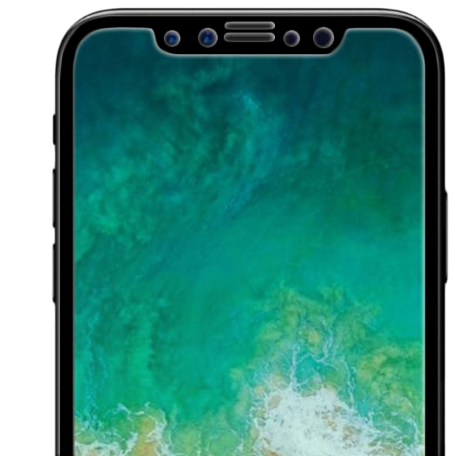NALIA Schutzglas für iPhone 11 Pro / iPhone X XS, Full Display Screen Schutz Schwarz NALIA GlasSchutz