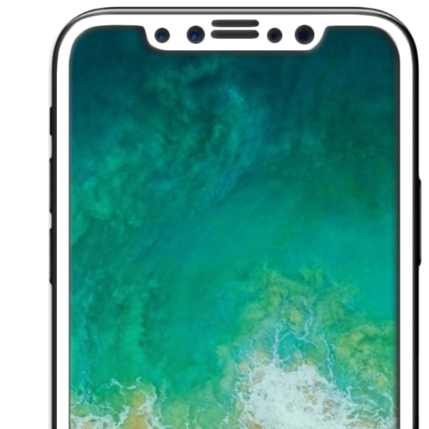 NALIA Schutzglas für iPhone 11 Pro / iPhone X XS, Full Display Screen Schutz Weiß NALIA GlasSchutz