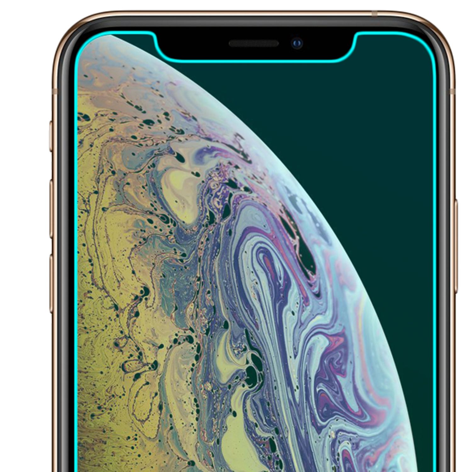 NALIA 2 Pack Schutz Glas für iPhone 11 Pro / iPhone X XS, Display Schutz Folie