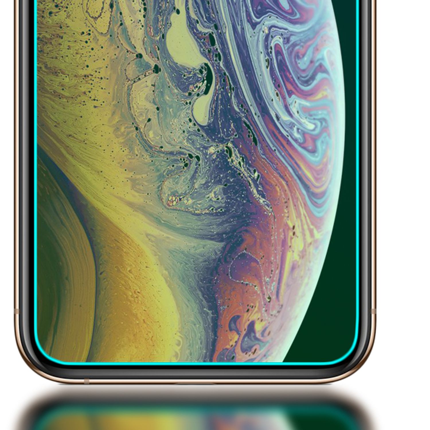 NALIA 2 Pack Schutz Glas für iPhone 11 Pro / iPhone X XS, Display Schutz Folie