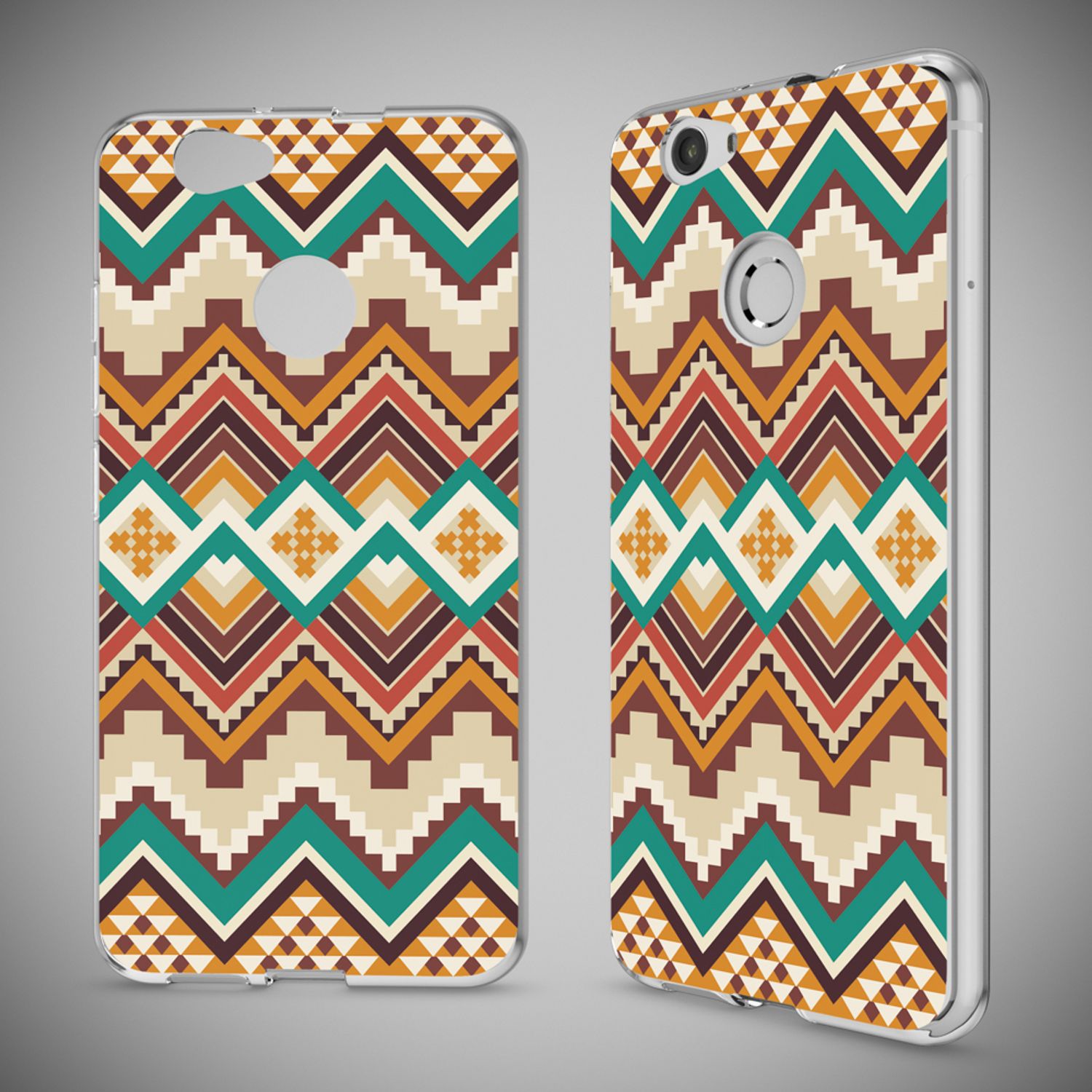 Huawei Nova Handy Hülle von NALIA, Silikon Motiv Case Cover Muster TPU Schutz Indian Pattern NALIA