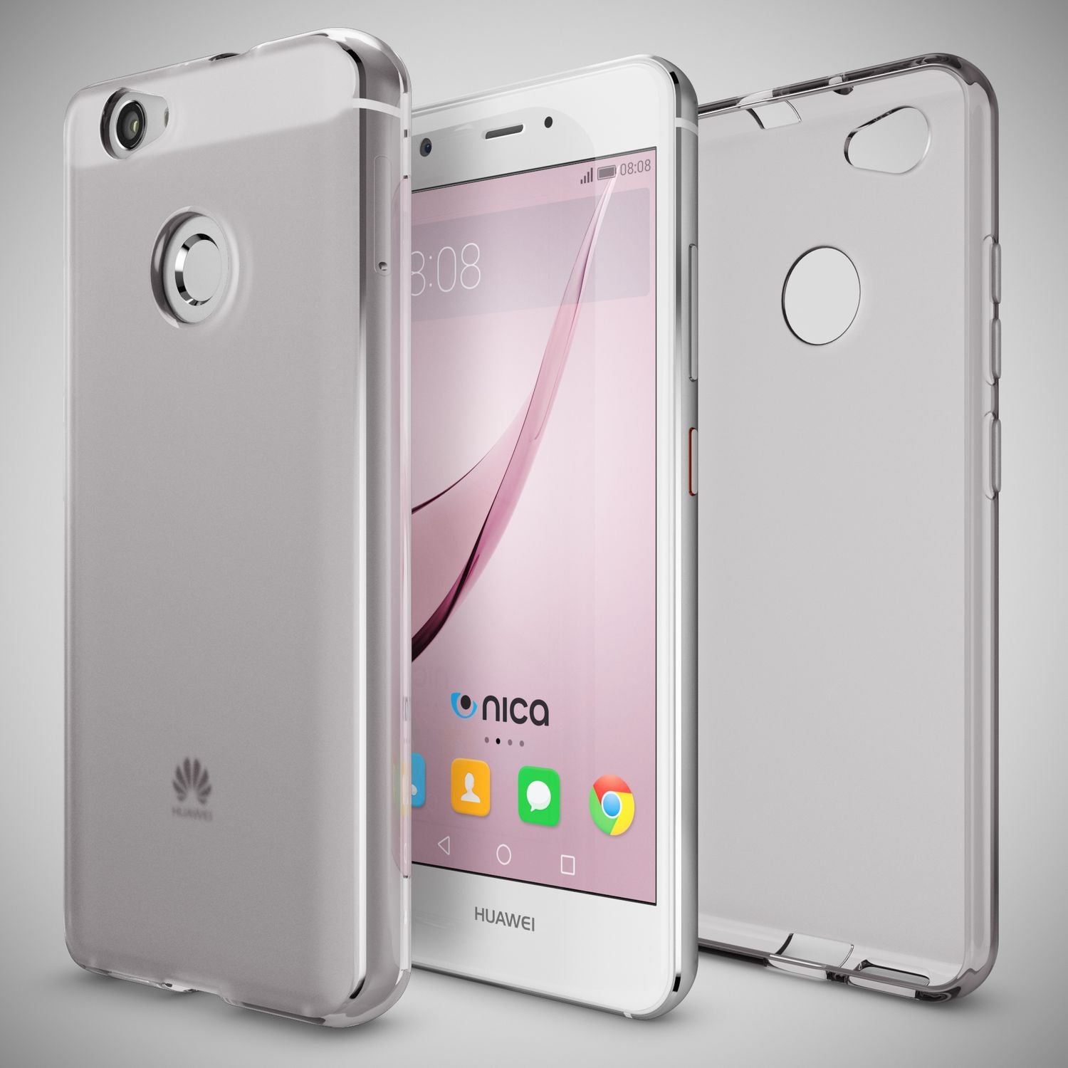 Huawei Nova Hülle Handyhülle von NALIA, Ultra-Slim Schutzhülle Silikon Case Cover Default Title NALIA SlimFit Hülle