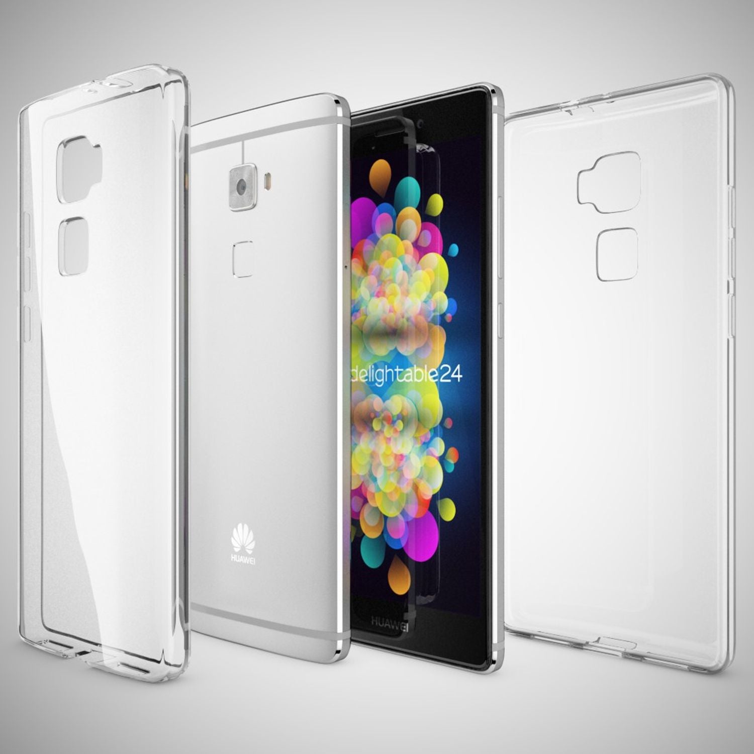 NALIA Hülle für Huawei Mate S, Slim Handyhülle Case Cover Crystal Schutzhülle NALIA Transparente Hülle