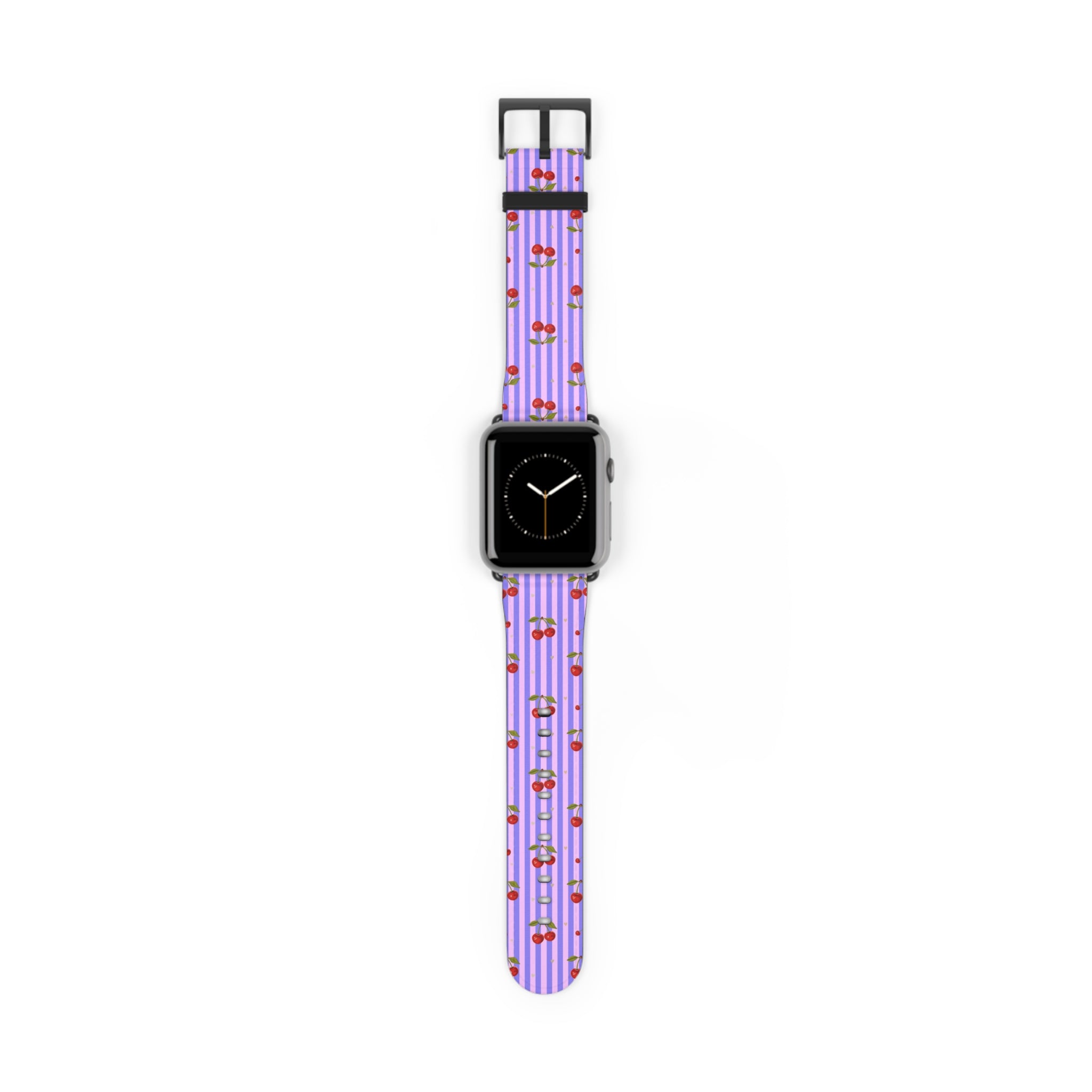Cherie - Apple Watch Armband 44-49mm & 42 (Serie 1-3) 42 - 45 mm Black Matte Printify Accessories