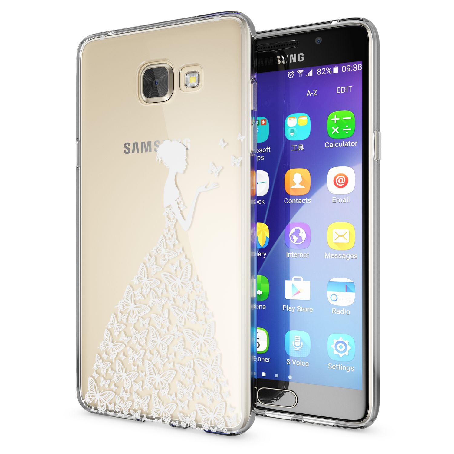NALIA Transparente Silikonhülle Samsung Galaxy A5 2016 Case Anti-Gelb stoßfest NALIA