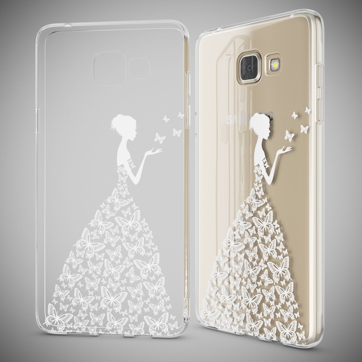 NALIA Transparente Silikonhülle Samsung Galaxy A5 2016 Case Anti-Gelb stoßfest NALIA
