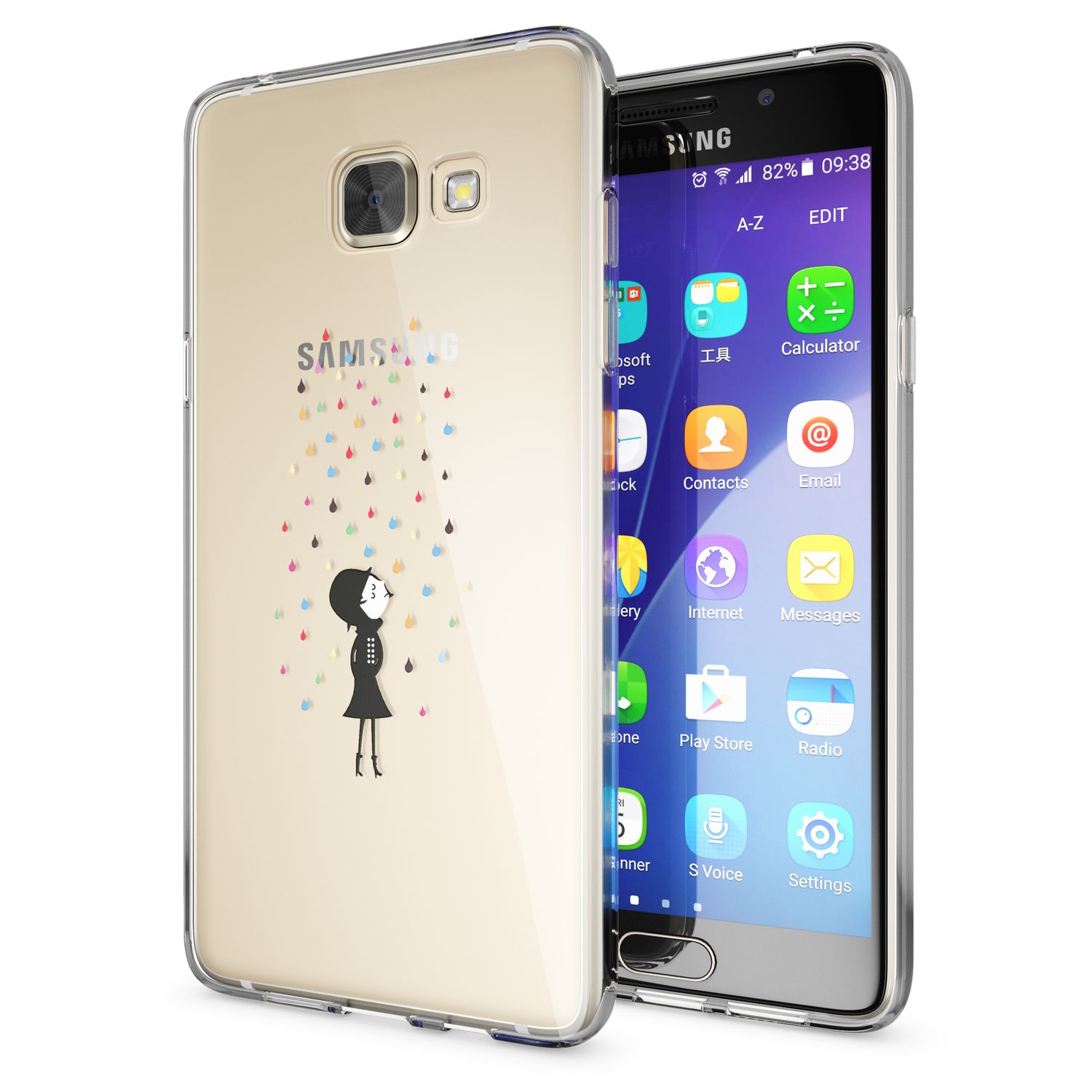 NALIA Transparente Silikonhülle Samsung Galaxy A5 2016 Case Anti-Gelb stoßfest NALIA