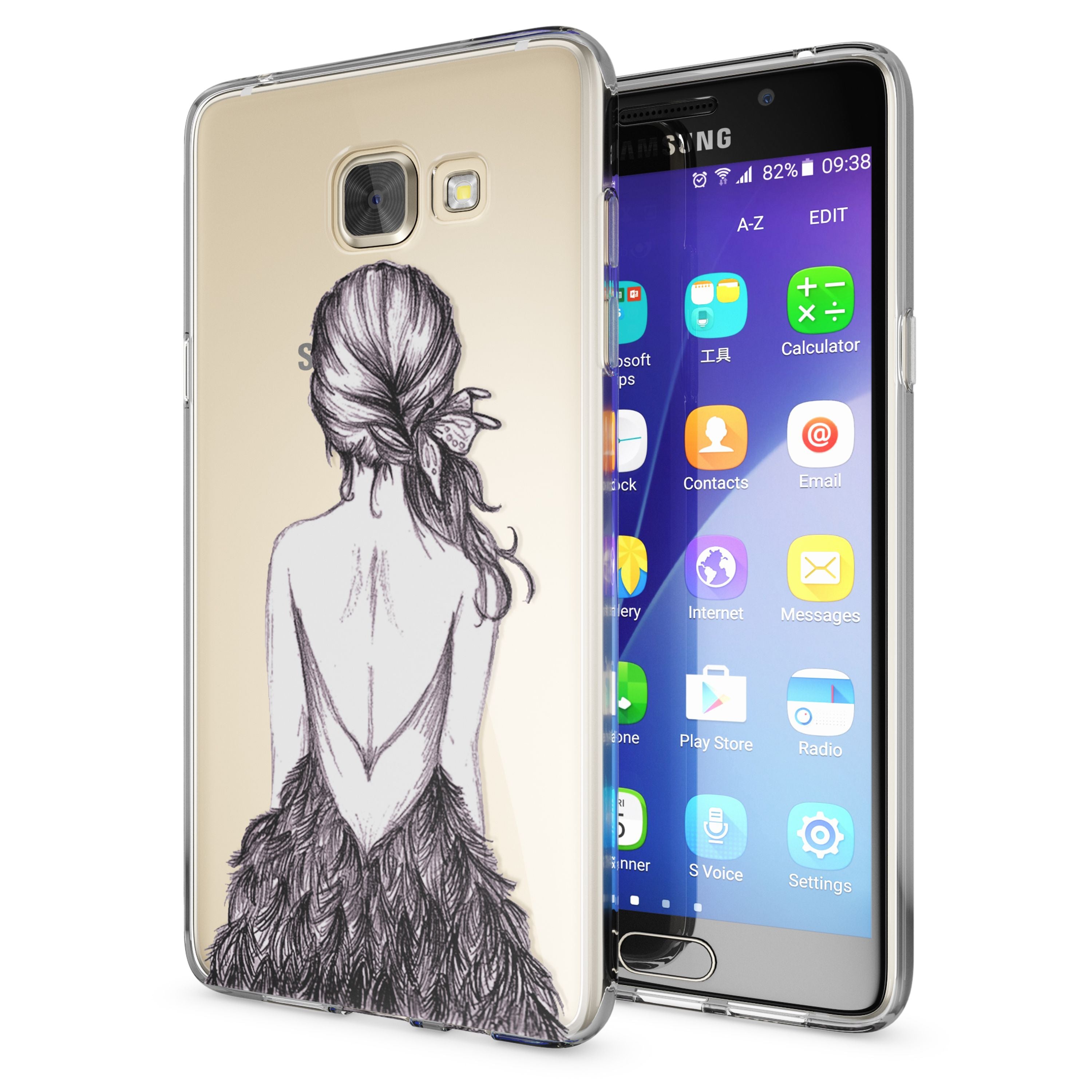 NALIA Transparente Silikonhülle Samsung Galaxy A5 2016 Case Anti-Gelb stoßfest NALIA