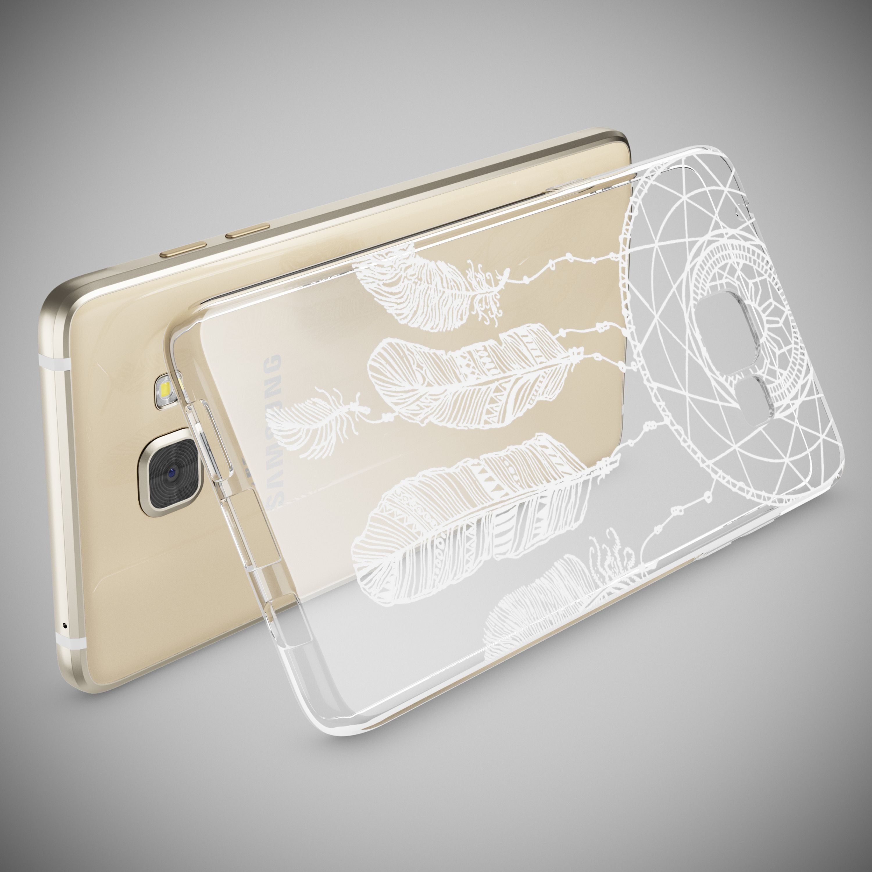 NALIA Transparente Silikonhülle Samsung Galaxy A5 2016 Case Anti-Gelb stoßfest NALIA