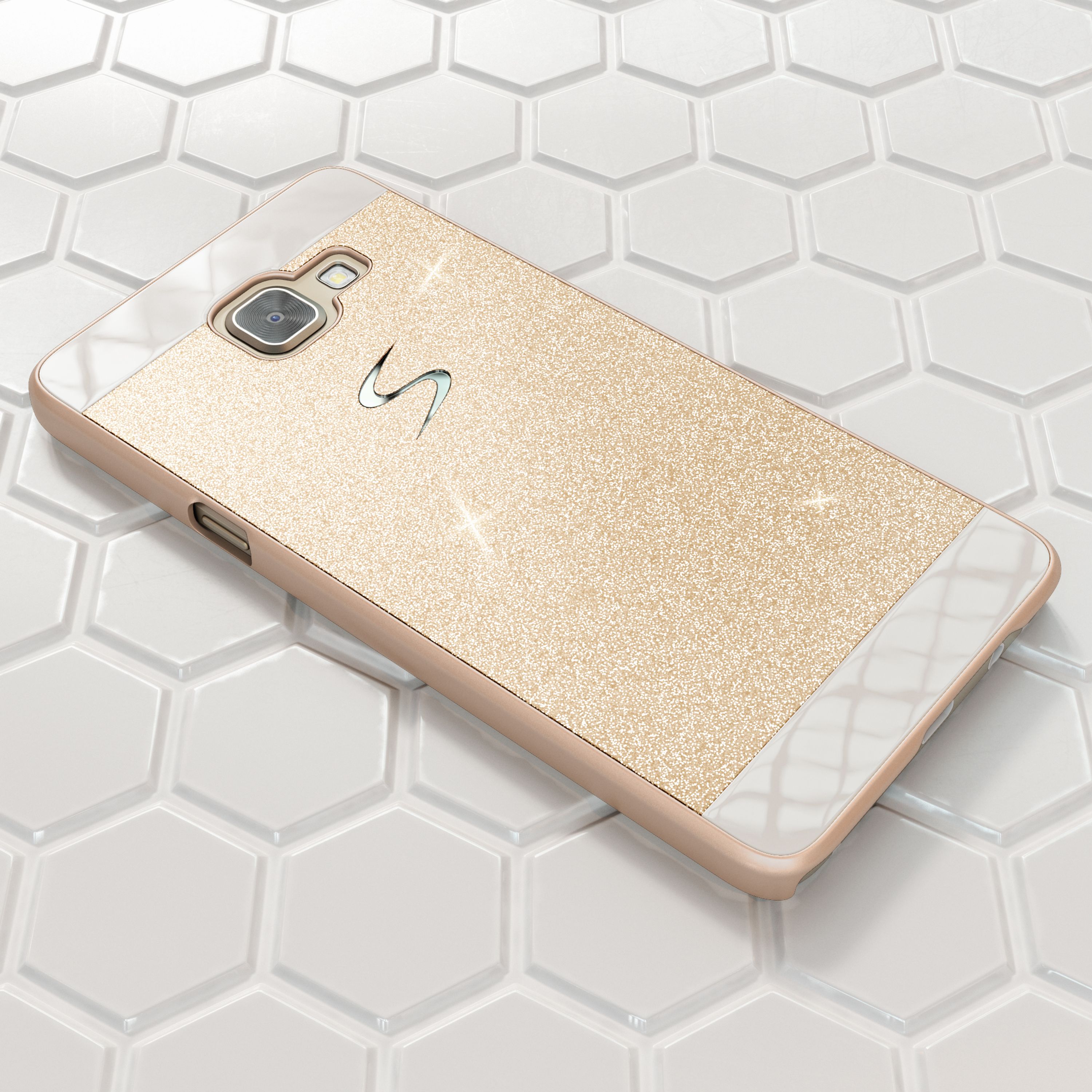 Samsung Galaxy A5 2017 Glitzer Handy Hülle von NALIA, Hard Case Cover Bumper NALIA