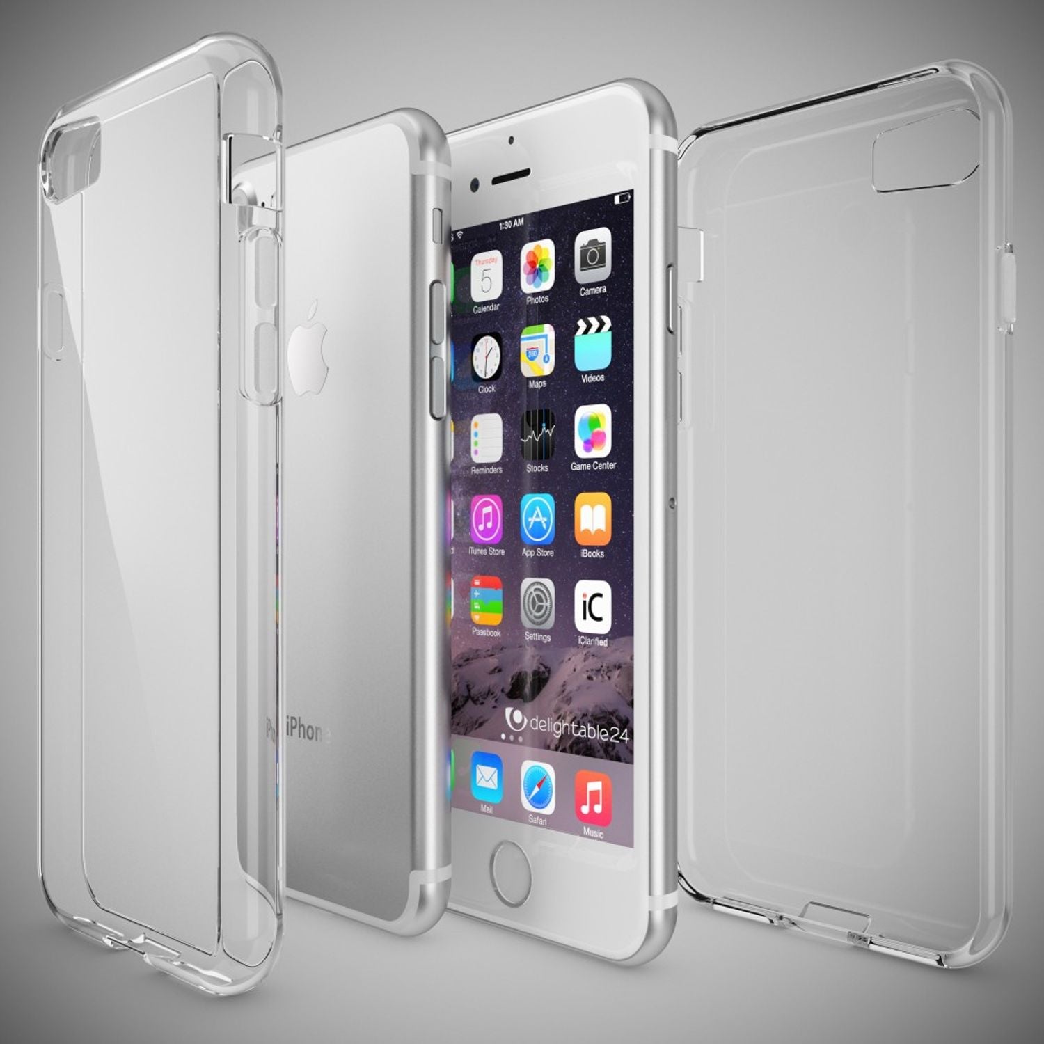 NALIA Handy Hülle für iPhone SE 2022 / SE 2020 / 8 / 7, Silikon Case Cover Etui Default Title NALIA Transparente Hülle