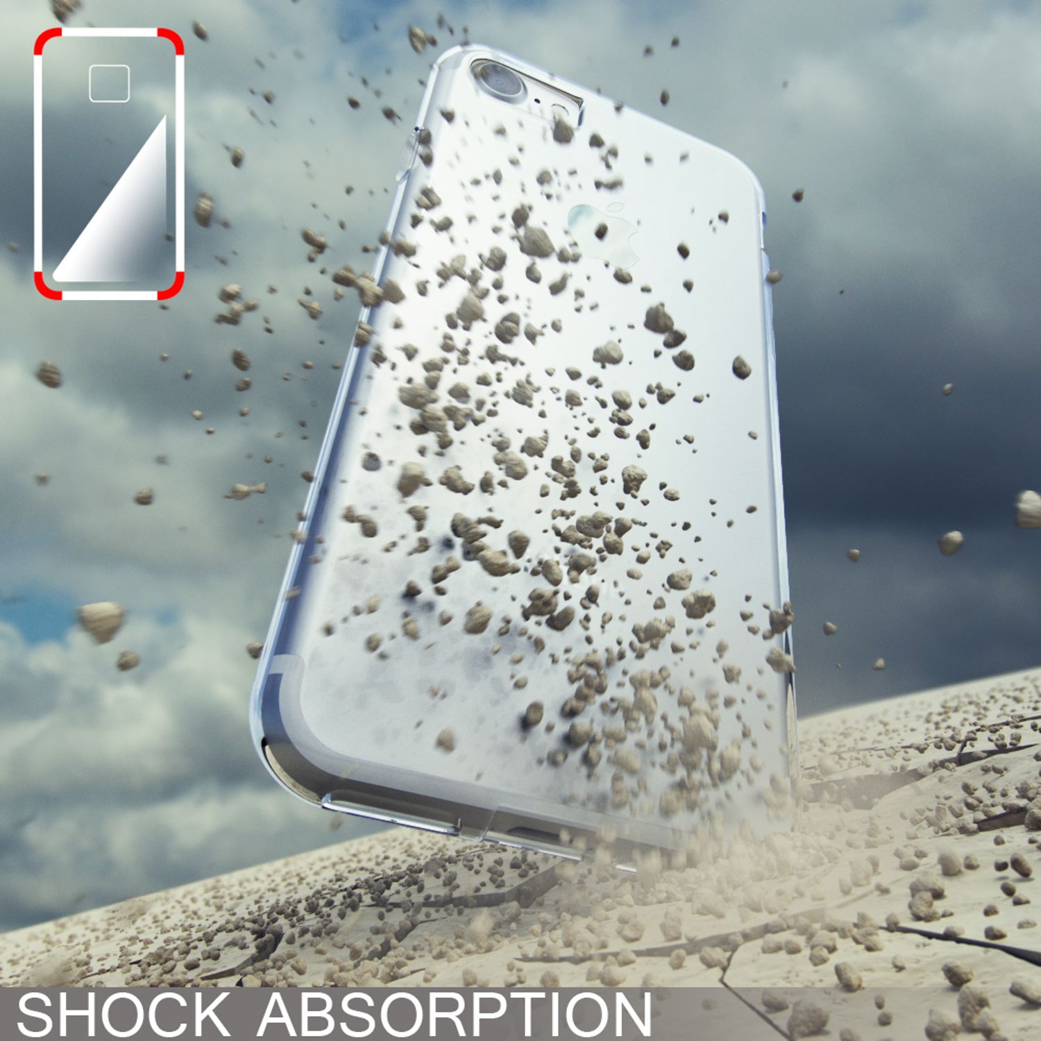 NALIA Handy Hülle für iPhone SE 2022 / SE 2020 / 8 / 7, Silikon Case Cover Etui Default Title NALIA Transparente Hülle