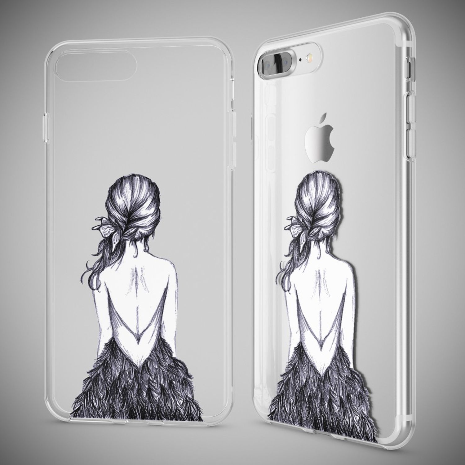iPhone 8 Plus / 7 Plus Hülle Handyhülle von NALIA, Silikon Case Cover Bumper