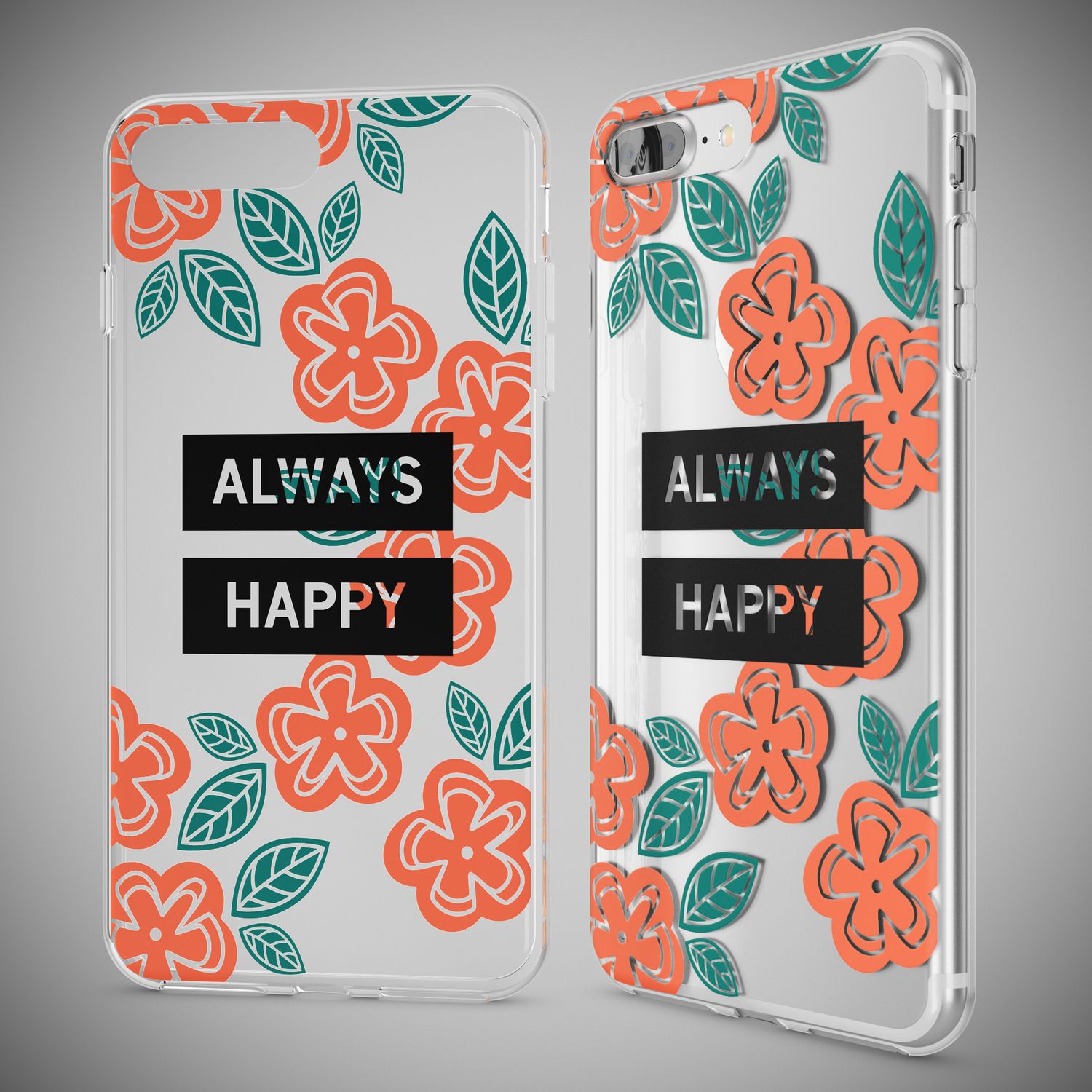 iPhone 8 Plus / 7 Plus Hülle Handyhülle von NALIA, Silikon Case Cover Bumper