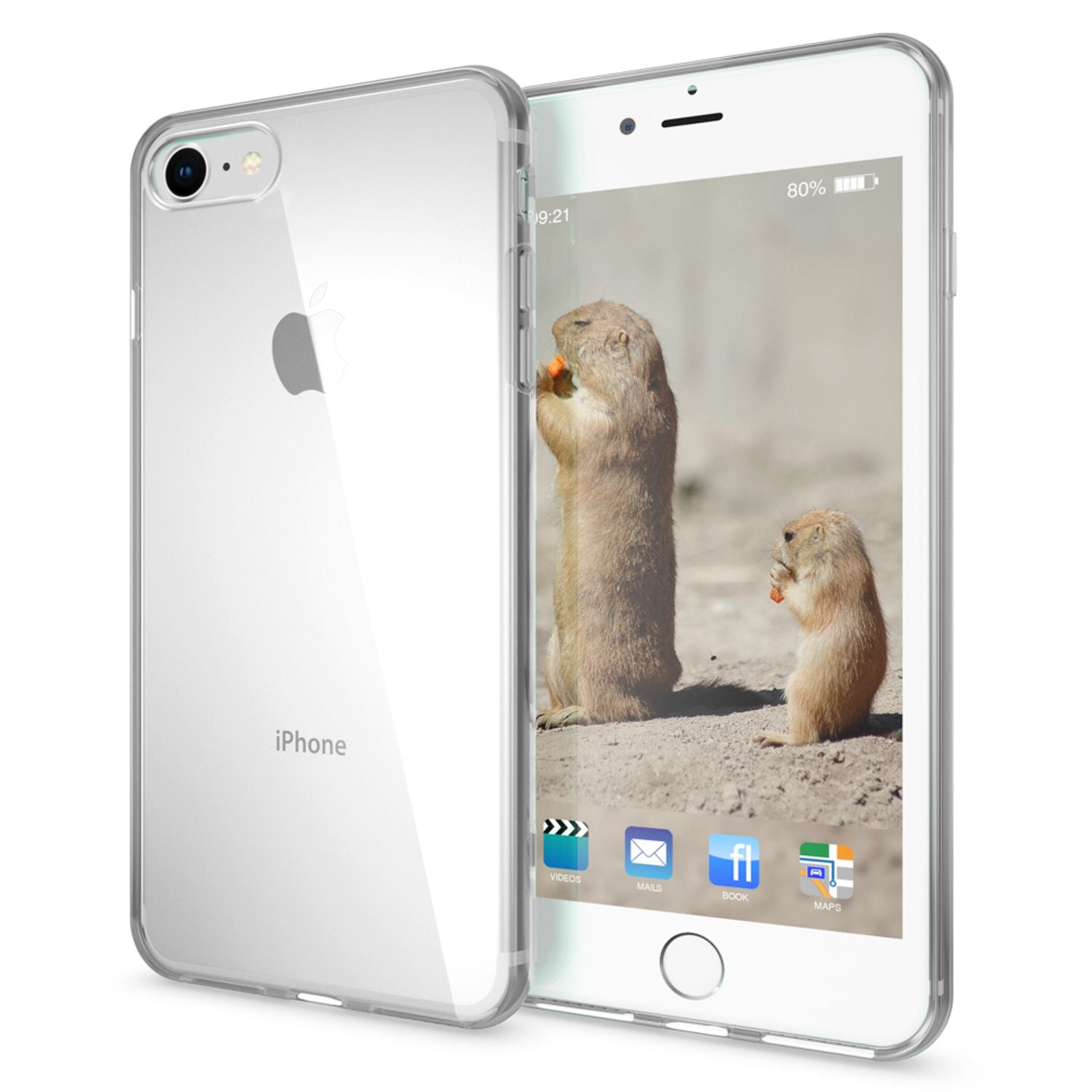 NALIA Handy Hülle für iPhone SE 2022 / SE 2020 / 8 / 7, Slim Case Silikon Cover