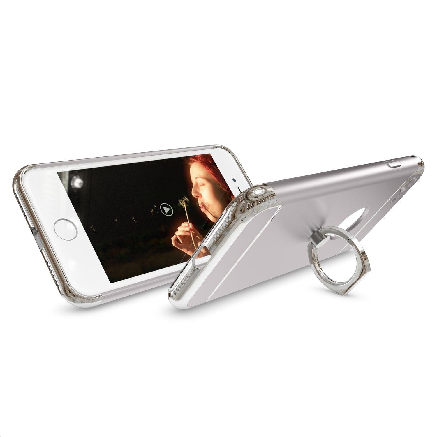 Apple iPhone 7 Ring Hülle von NALIA, Cover Case Schutz Matt Bumper Handy Schutz NALIA