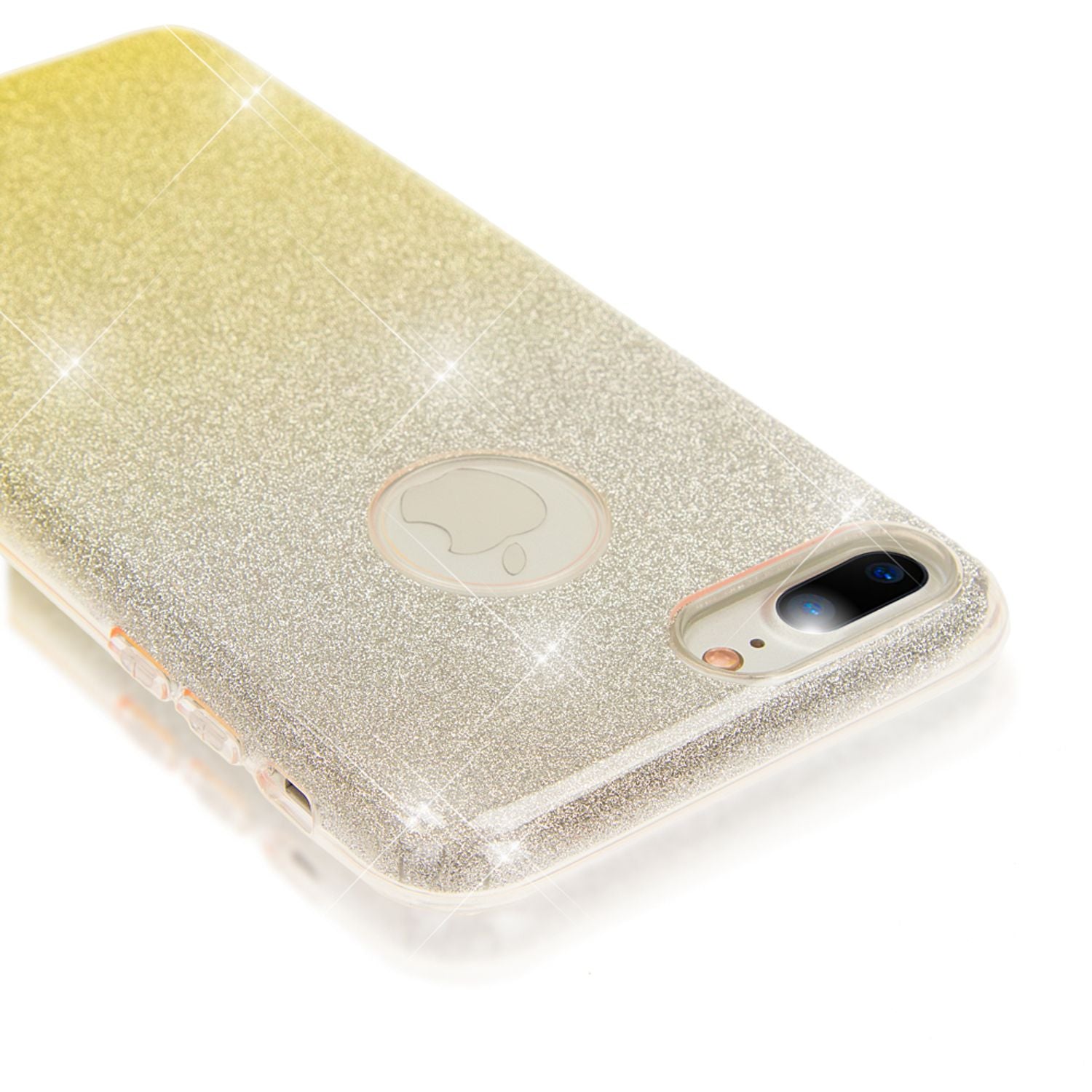 iPhone 8 Plus / 7 Plus Hülle Handyhülle von NALIA, Dünnes Glitzer Case Bling Etui NALIA