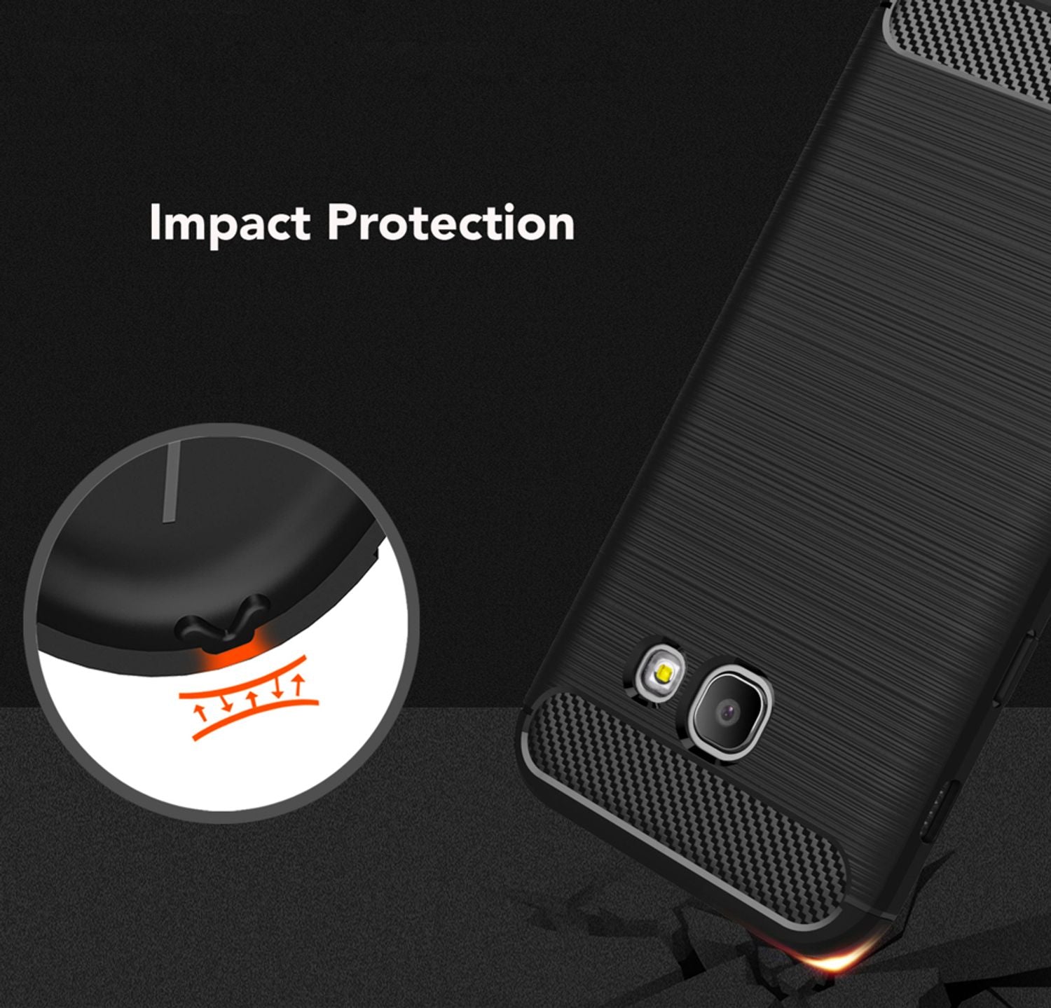 Samsung Galaxy A5 2017 Handy Hülle von NALIA, Silikon Case TPU Cover Gummi Schutz Schwarz NALIA Protective Hülle