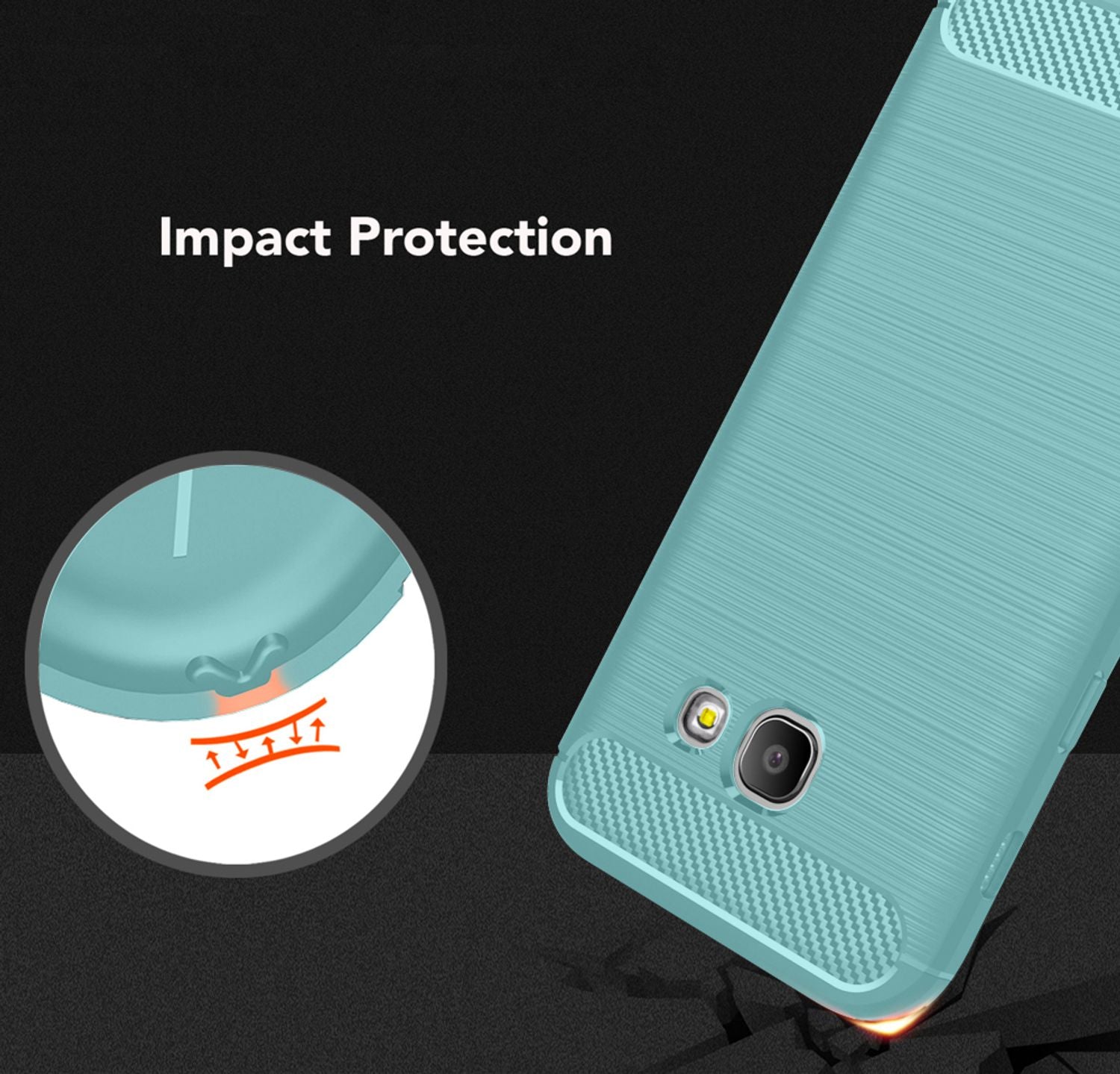 Samsung Galaxy A5 2017 Handy Hülle von NALIA, Silikon Case TPU Cover Gummi Schutz Schwarz NALIA Protective Hülle