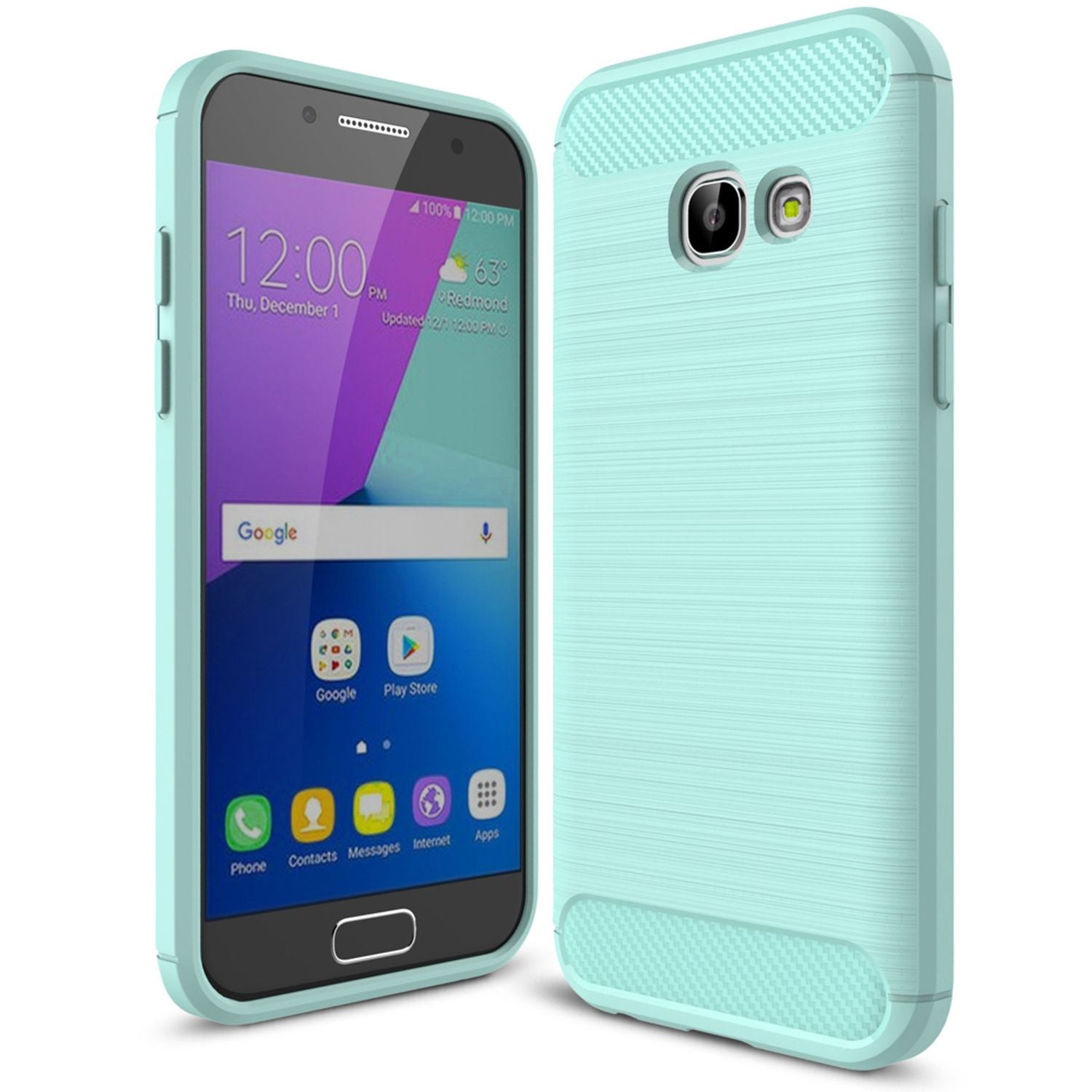 Samsung Galaxy A5 2017 Handy Hülle von NALIA, Silikon Case TPU Cover Gummi Schutz Schwarz NALIA Protective Hülle