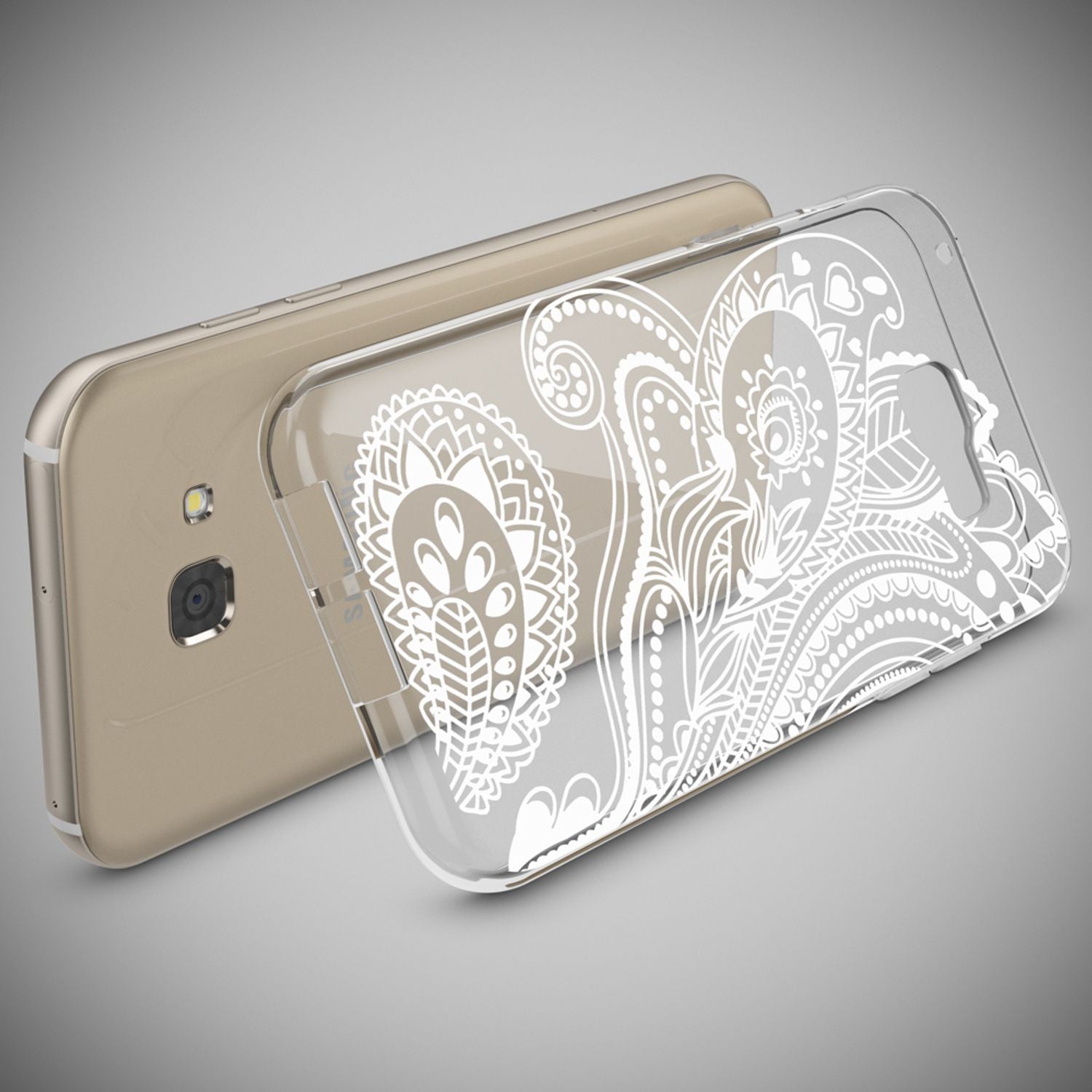 Samsung Galaxy A5 2017 Hülle Handyhülle von NALIA, Slim Silikon Motiv Case Cover Artificial Flowers NALIA