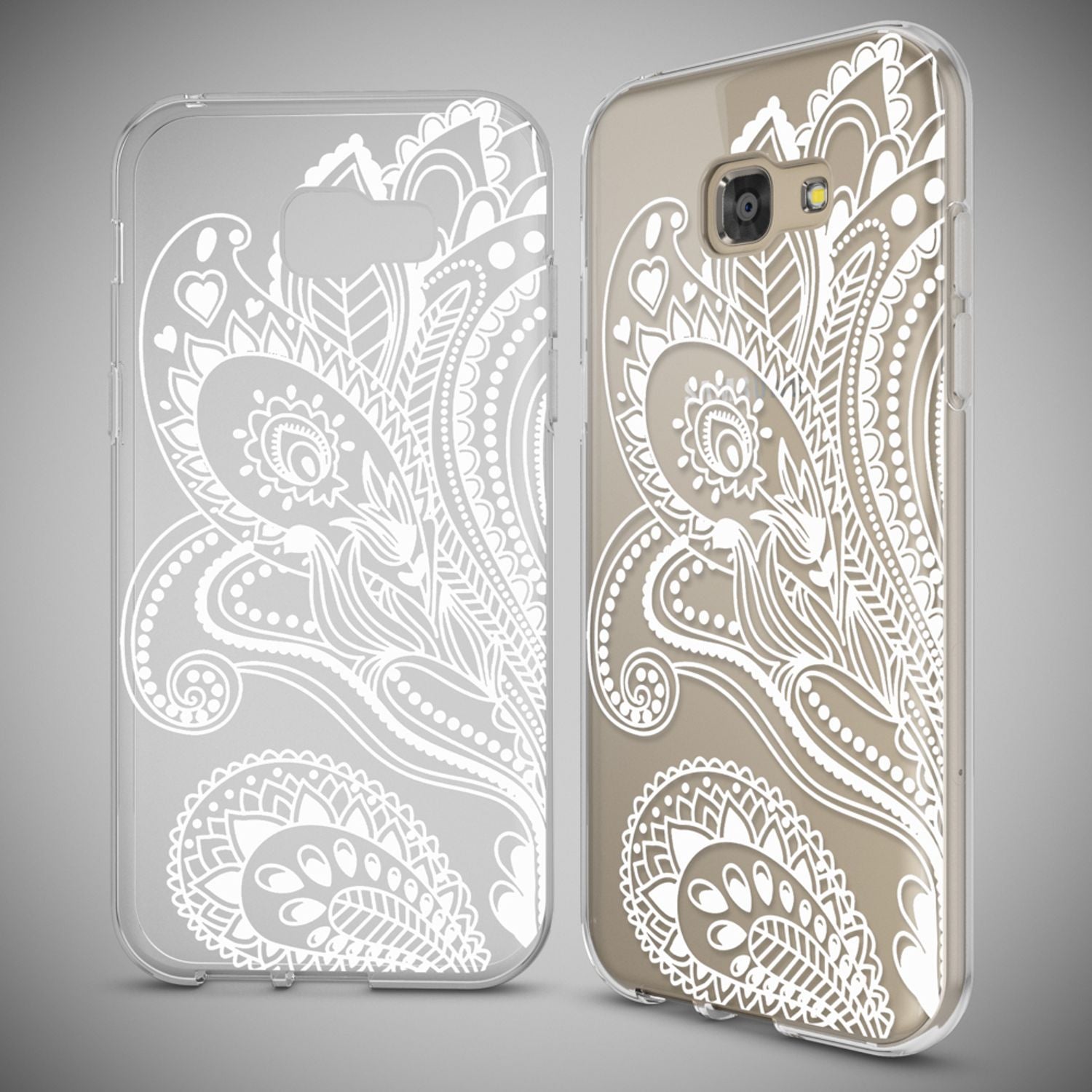 Samsung Galaxy A5 2017 Hülle Handyhülle von NALIA, Slim Silikon Motiv Case Cover Artificial Flowers NALIA