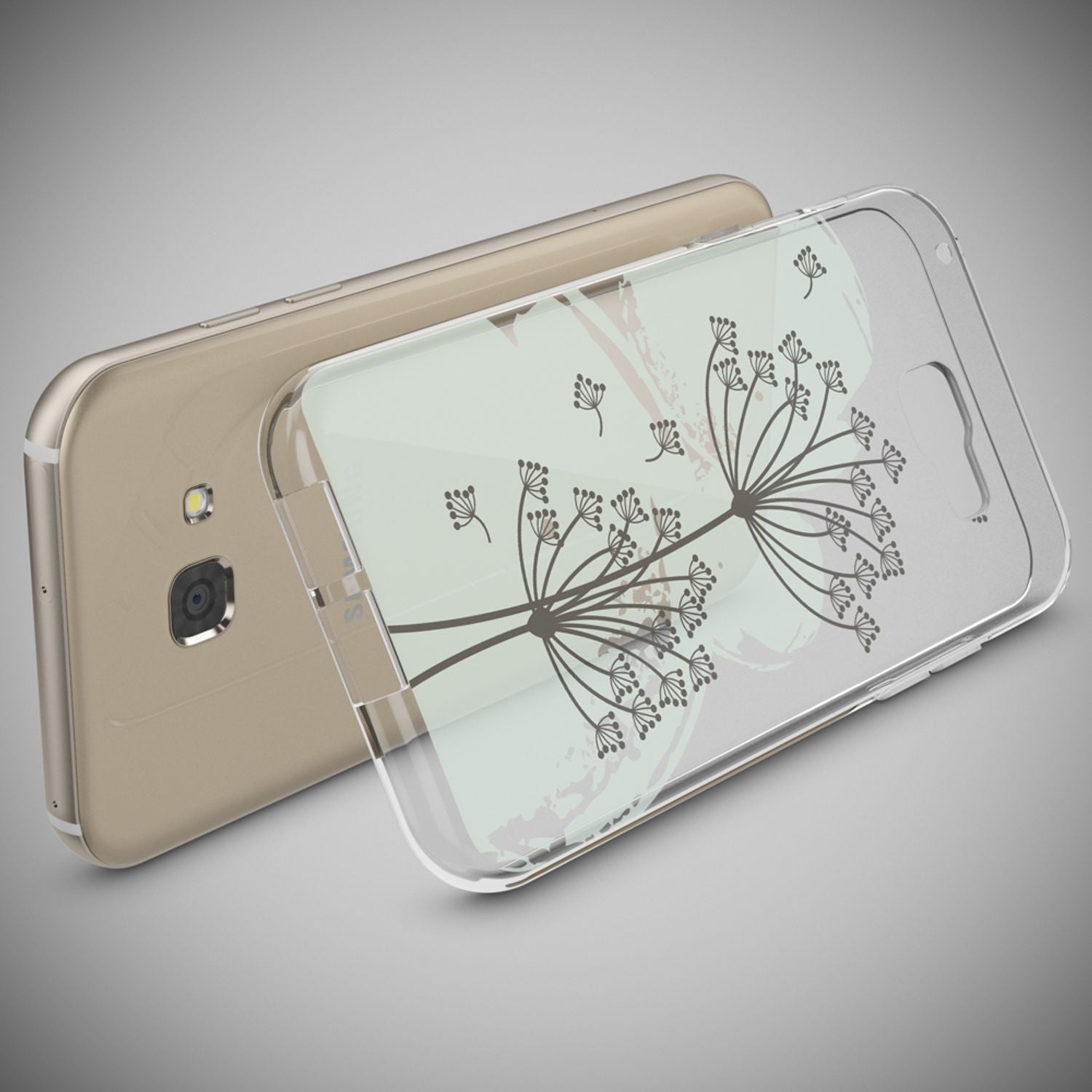 Samsung Galaxy A5 2017 Hülle Handyhülle von NALIA, Slim Silikon Motiv Case Cover Dandelion Bubbles NALIA