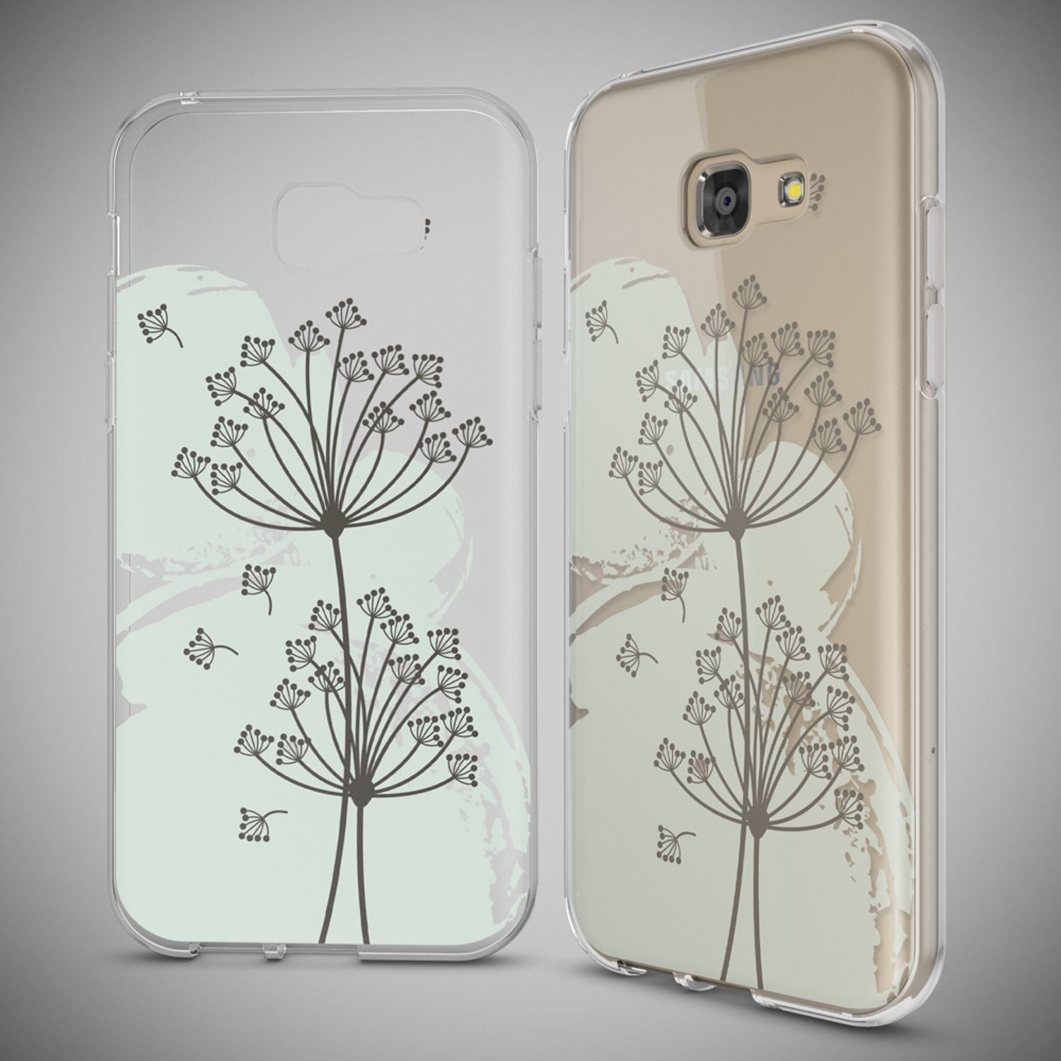 Samsung Galaxy A5 2017 Hülle Handyhülle von NALIA, Slim Silikon Motiv Case Cover Dandelion Bubbles NALIA