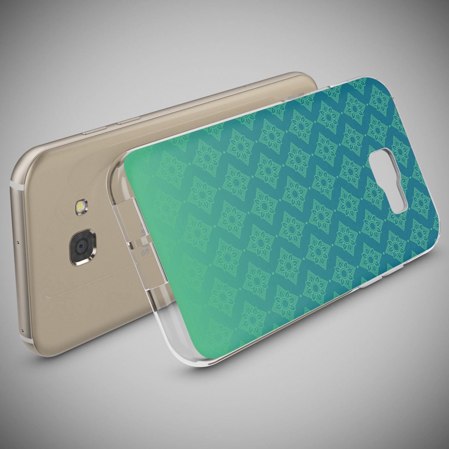 Samsung Galaxy A5 2017 Hülle Handyhülle von NALIA, Slim Silikon Motiv Case Cover Mandala Weiß NALIA