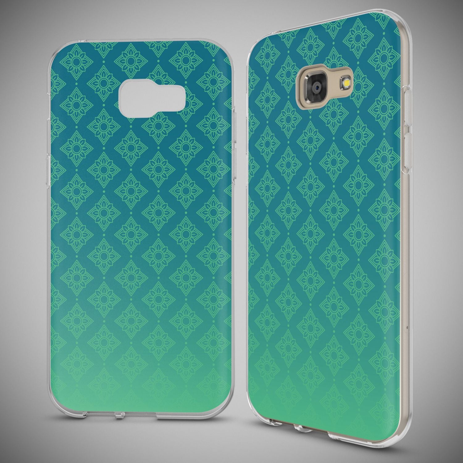 Samsung Galaxy A5 2017 Hülle Handyhülle von NALIA, Slim Silikon Motiv Case Cover Mandala Weiß NALIA