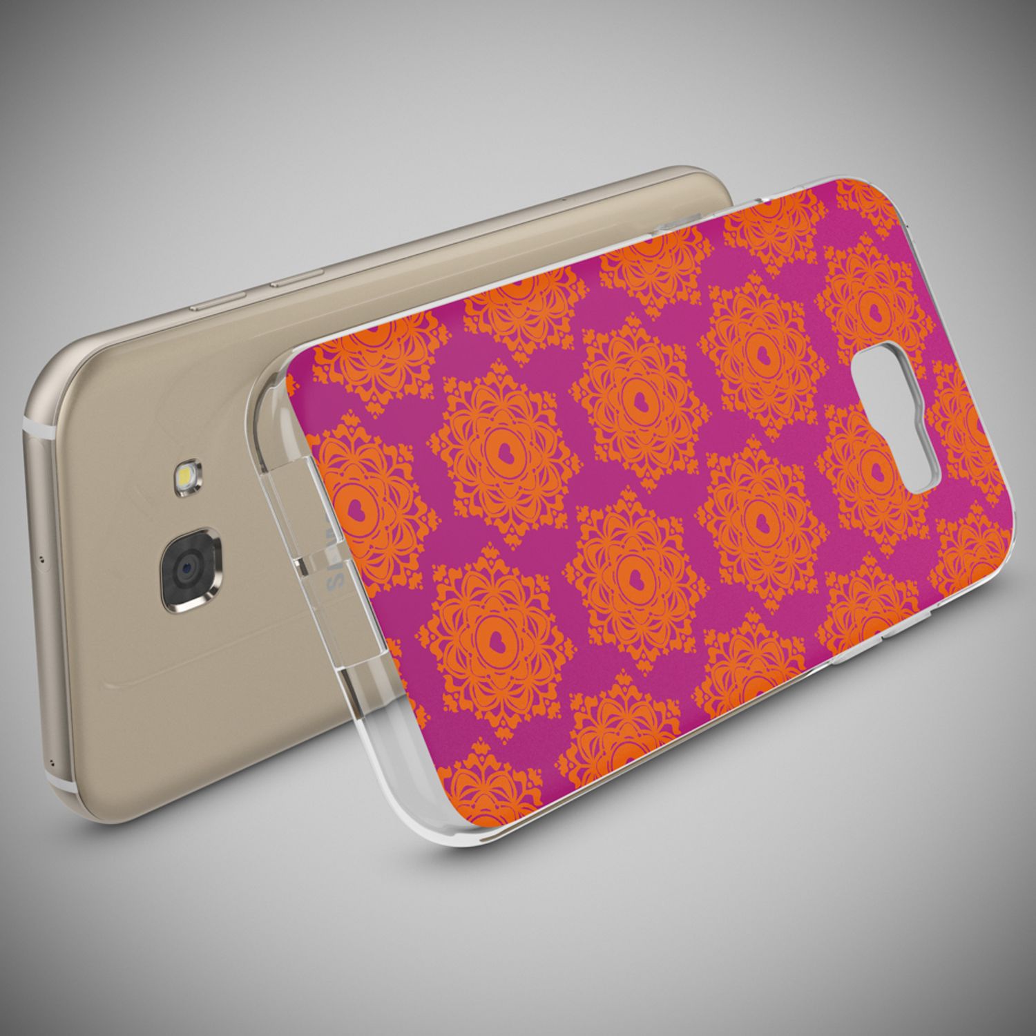 Samsung Galaxy A5 2017 Hülle Handyhülle von NALIA, Slim Silikon Motiv Case Cover Retro Lines NALIA