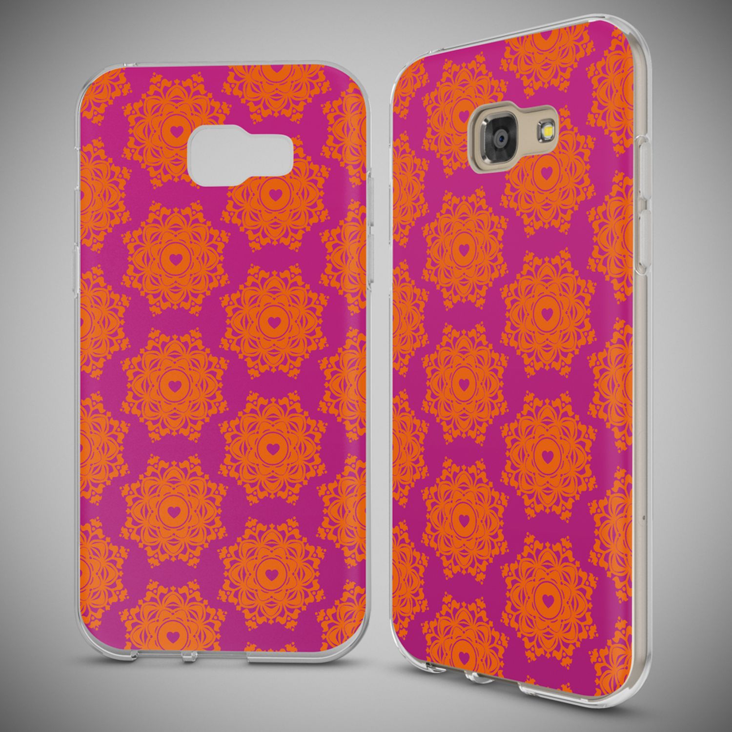 Samsung Galaxy A5 2017 Hülle Handyhülle von NALIA, Slim Silikon Motiv Case Cover Retro Lines NALIA