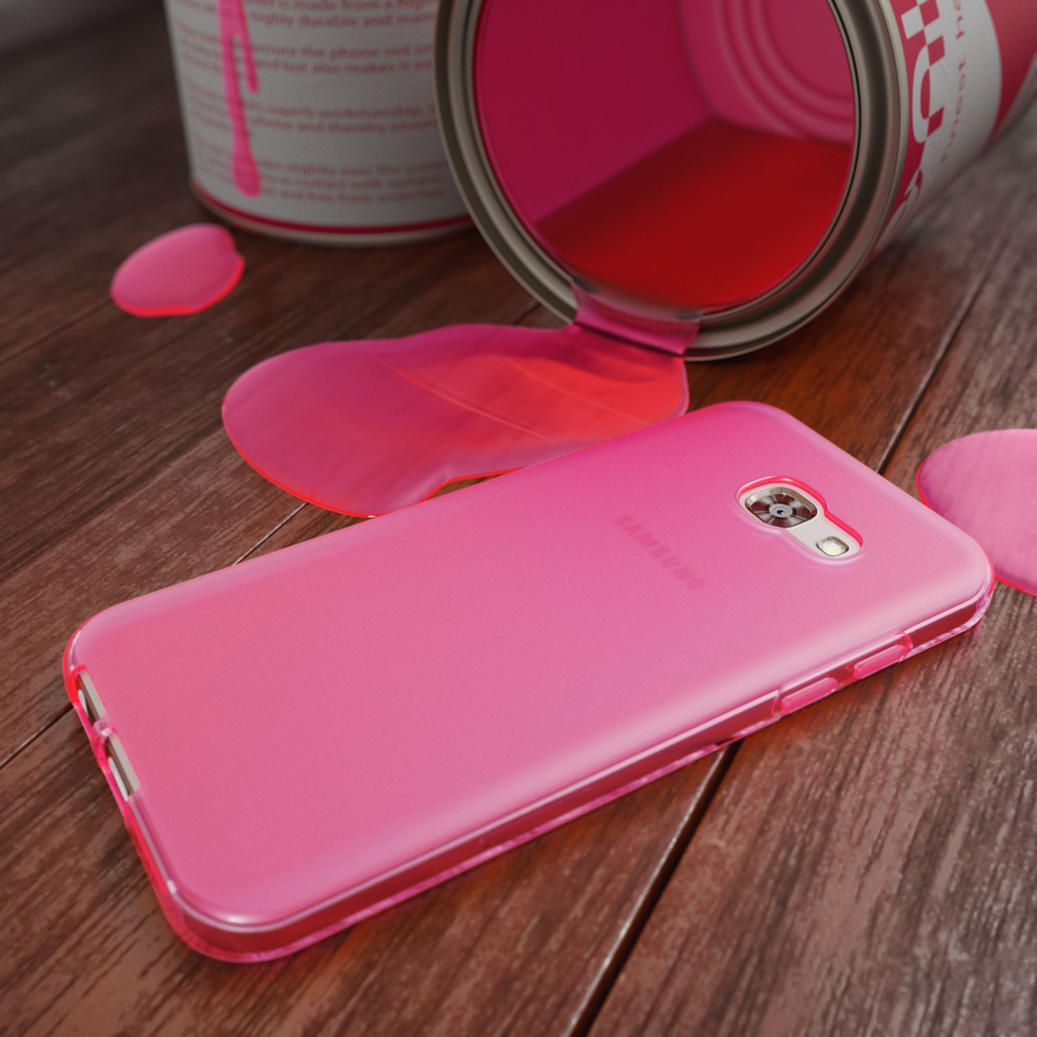 Samsung Galaxy A5 2017 Handy Hülle von NALIA, Silikon Case Dünnes Schutz Cover Schwarz NALIA