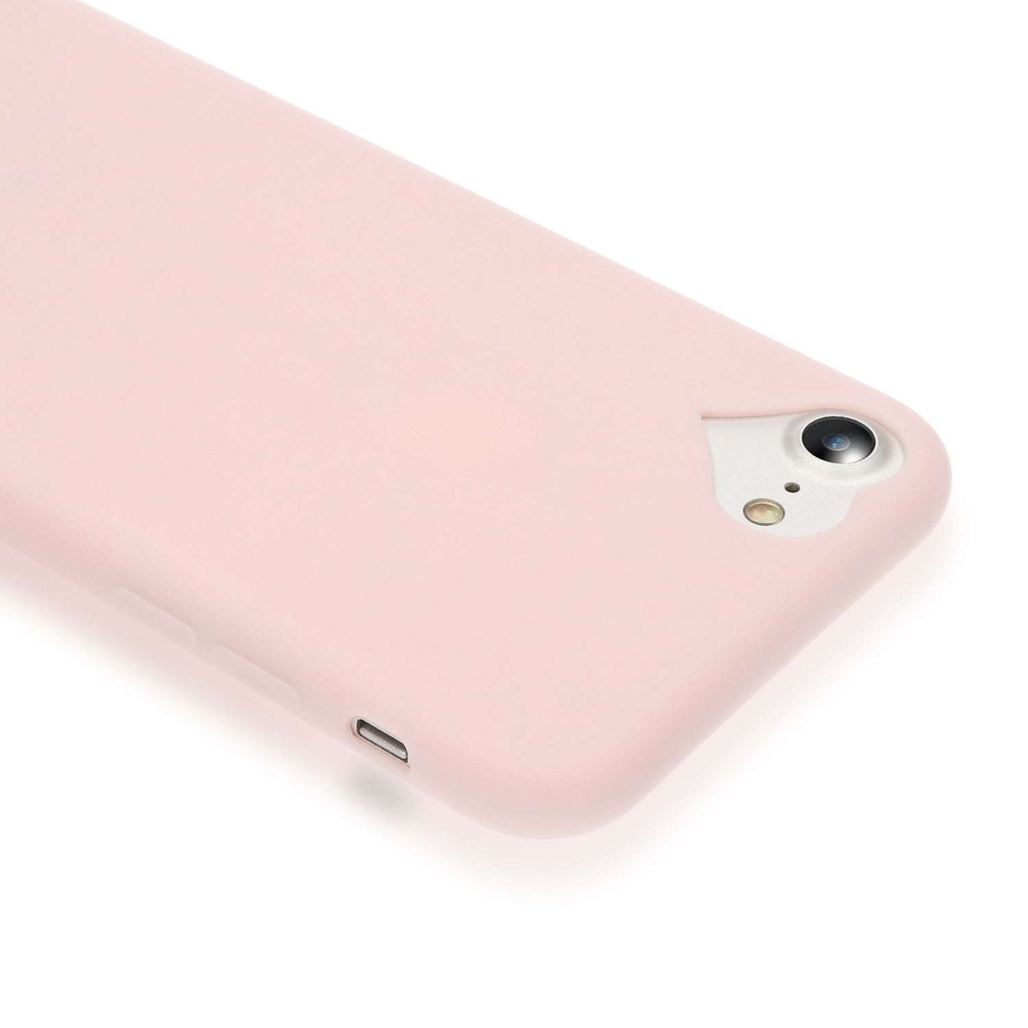 NALIA Silikonhülle iPhone SE 2022 / SE 2020 / 8 / 7 Case ultra-slim dünn Schwarz NALIA Protective Hülle