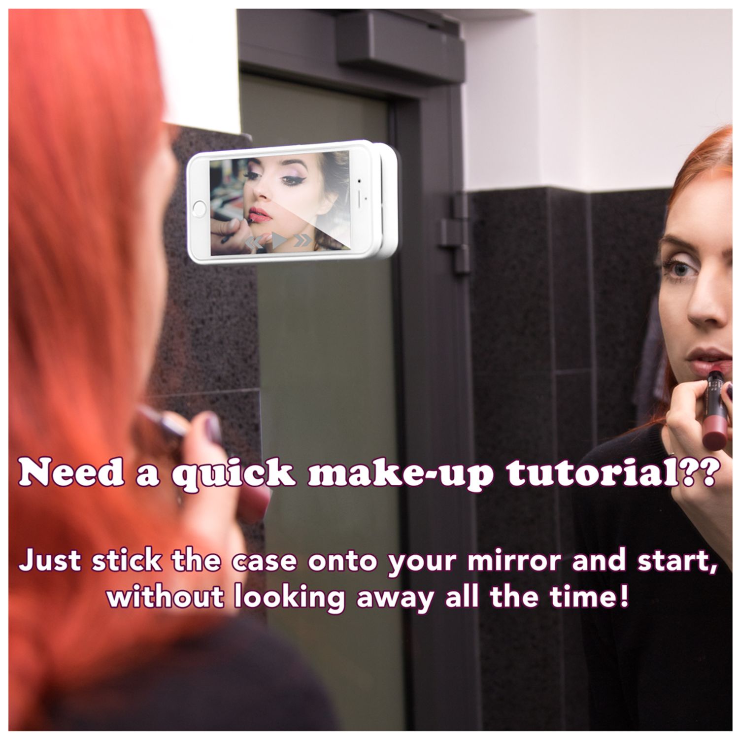 Apple iPhone 6 6S Anti Gravity Case Hülle von NALIA, Selbstklebendes Handy Cover Schwarz NALIA