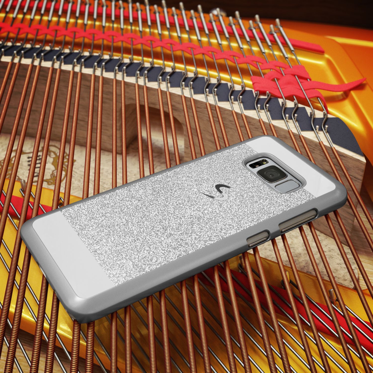 Samsung Galaxy S8 Plus Hülle Handyhülle von NALIA, Glitzer Case Schutzhülle Cover Rose Gold NALIA