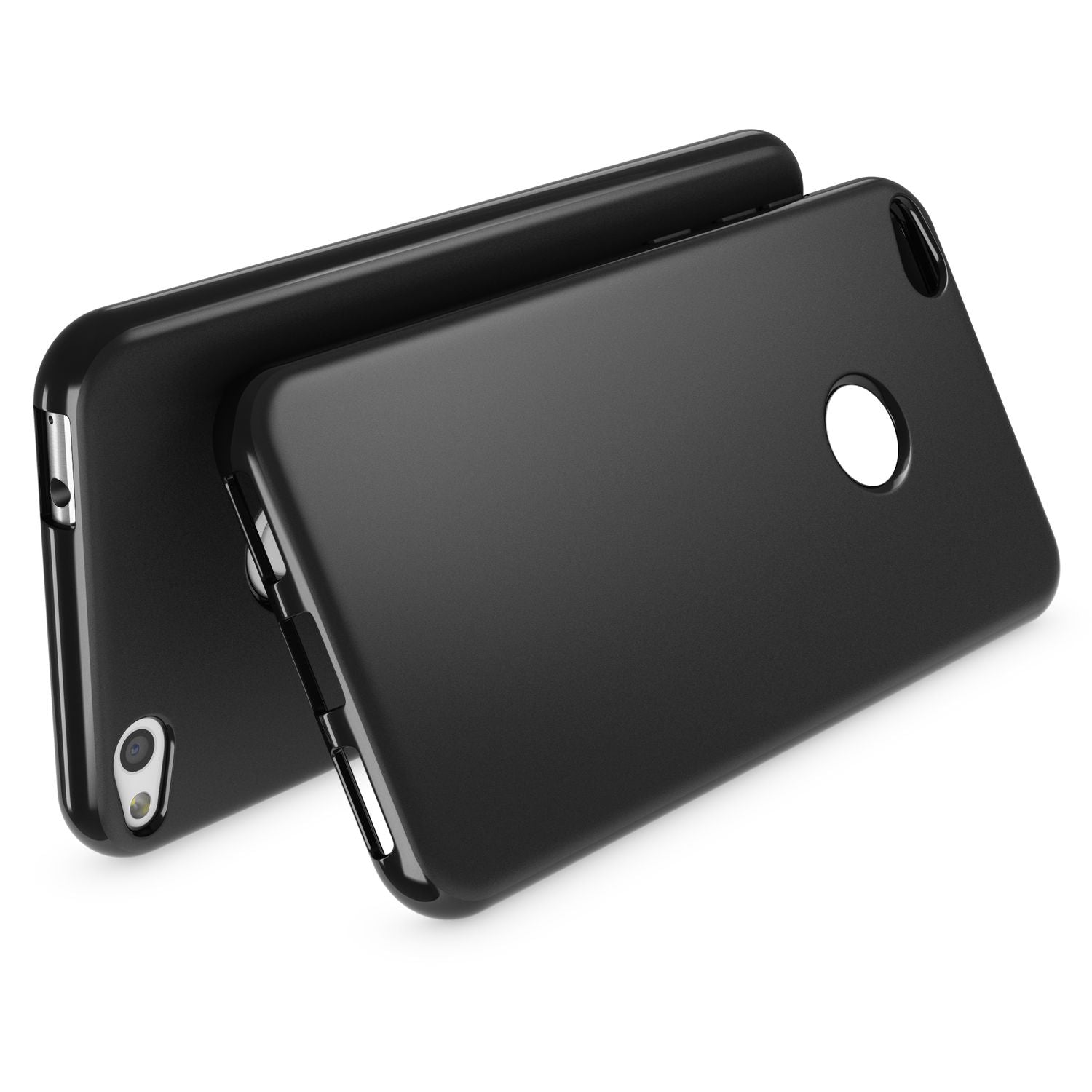 Huawei P8 Lite 2017 Hülle Handyhülle von NALIA, Slim Silikon Case Schutz Cover Schwarz NALIA