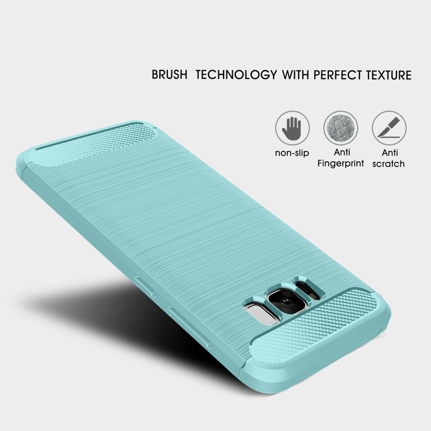 Samsung S8 Hülle Handyhülle von NALIA, Silikon Case Schutzhülle Back-Cover Etui Schwarz NALIA Protective Hülle