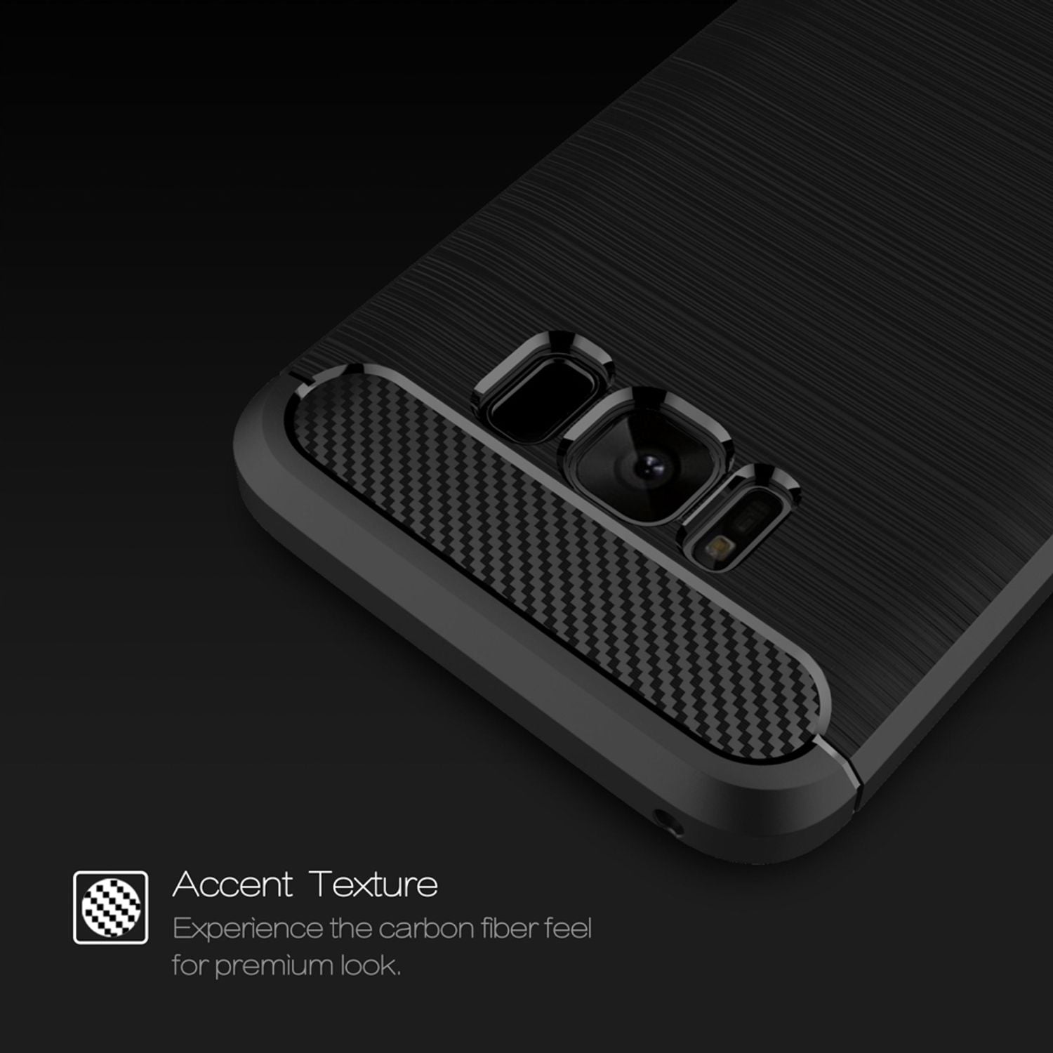 Samsung S8 Hülle Handyhülle von NALIA, Silikon Case Schutzhülle Back-Cover Etui Schwarz NALIA Protective Hülle