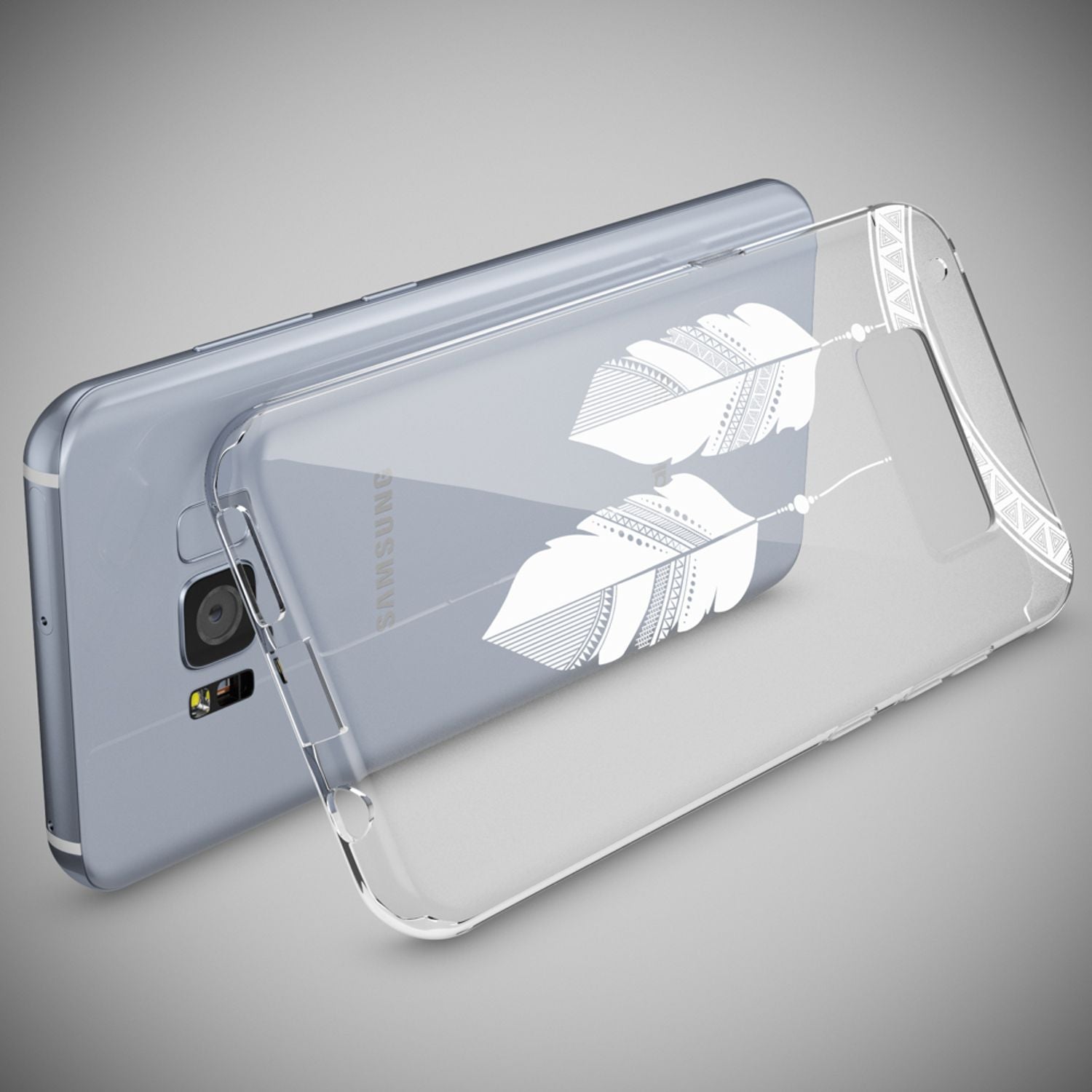 Samsung Galaxy S8 Plus Hülle Handyhülle von NALIA, Silikon Motiv Case Schutzhülle Colorful Rain NALIA