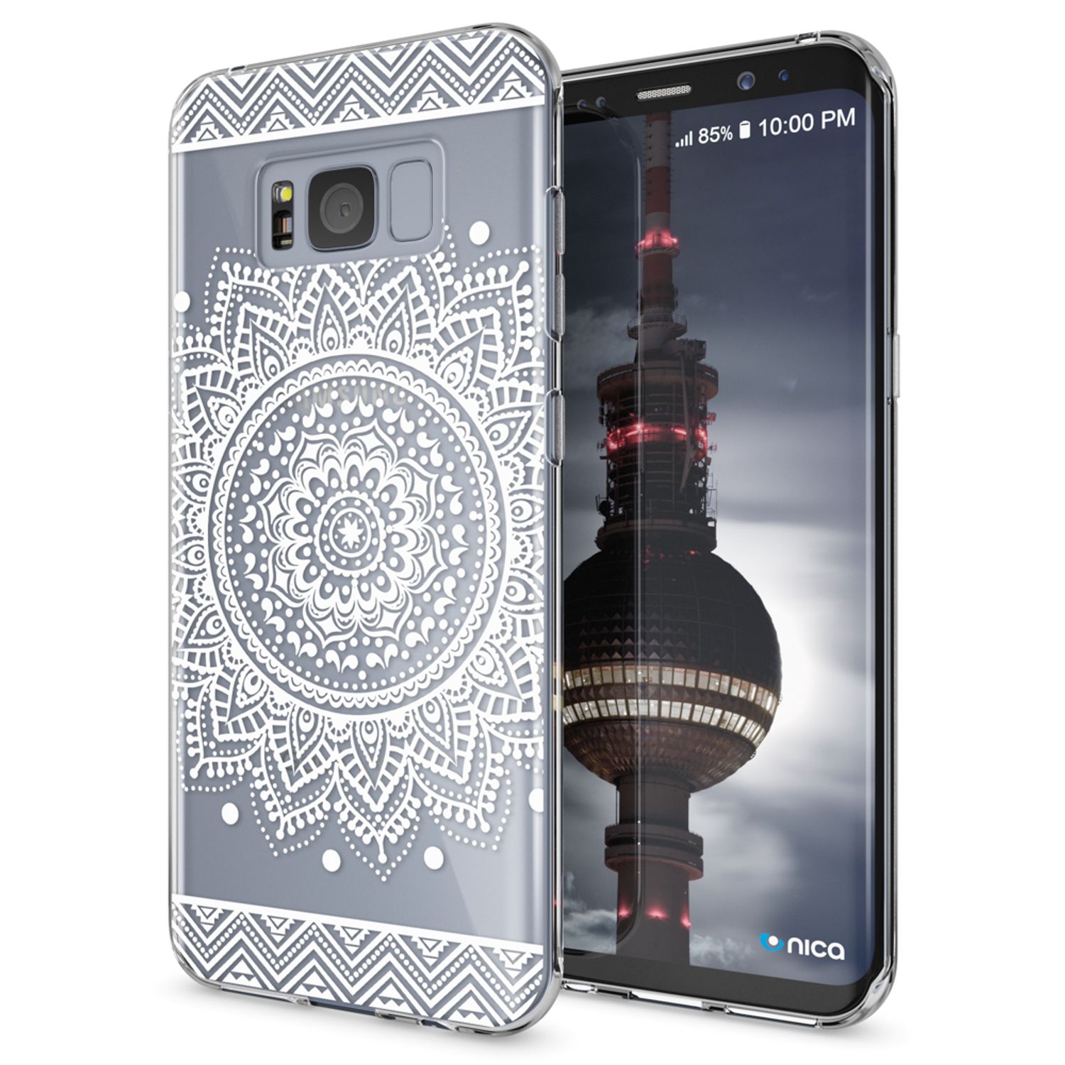 Samsung Galaxy S8 Plus Hülle Handyhülle von NALIA, Silikon Motiv Case Schutzhülle Colorful Rain NALIA