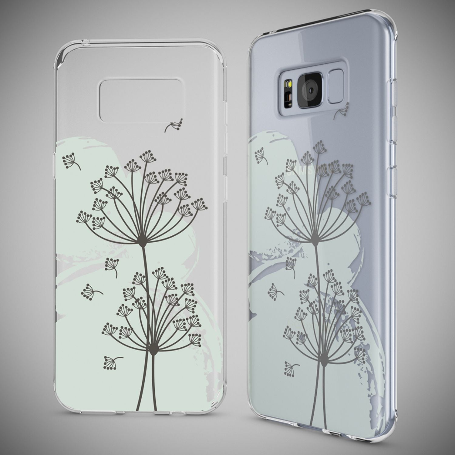 Samsung Galaxy S8 Plus Hülle Handyhülle von NALIA, Silikon Motiv Case Schutzhülle Dandelion Bubbles NALIA