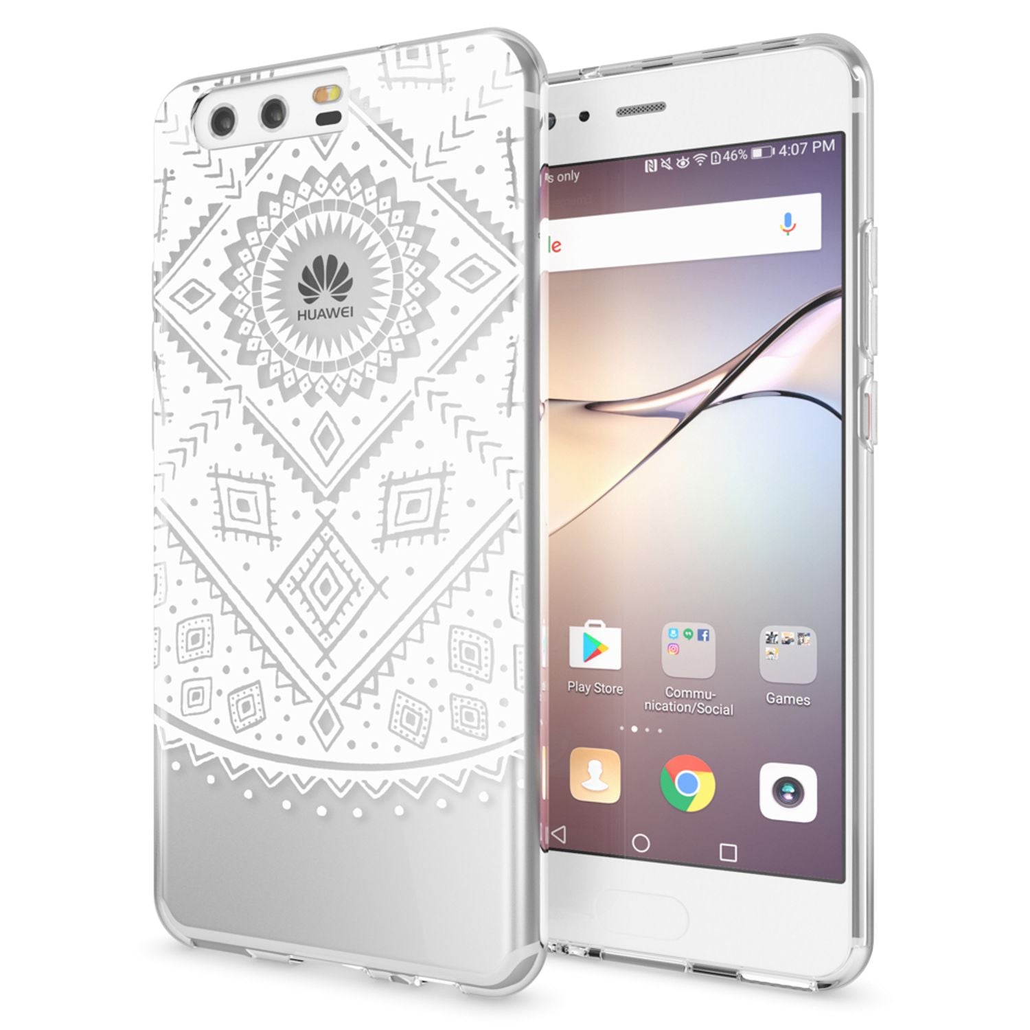Huawei P10 Hülle Handyhülle von NALIA, Slim Silikon Motiv Case Cover Schutzhülle Retro NALIA
