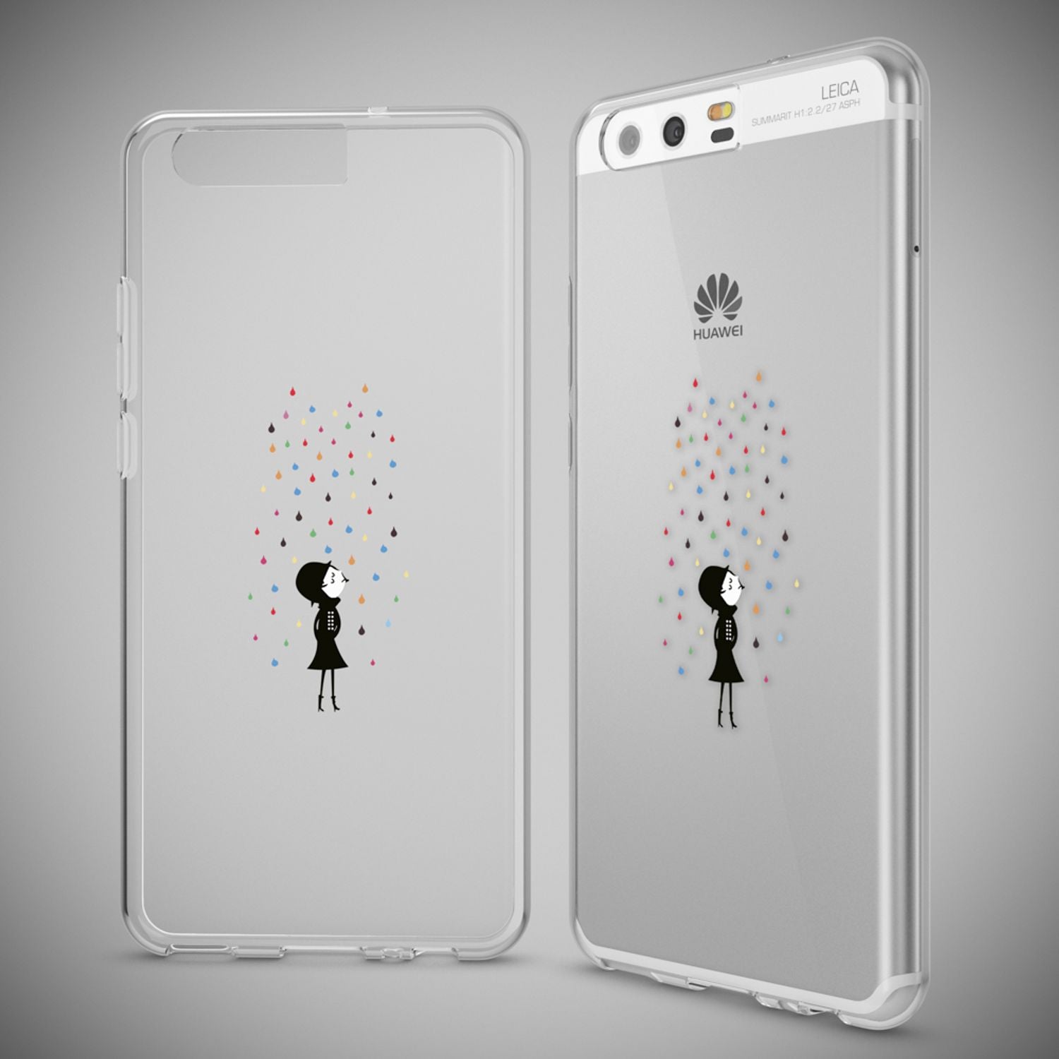 Huawei P10 Hülle Handyhülle von NALIA, Slim Silikon Motiv Case Cover Schutzhülle Deer NALIA