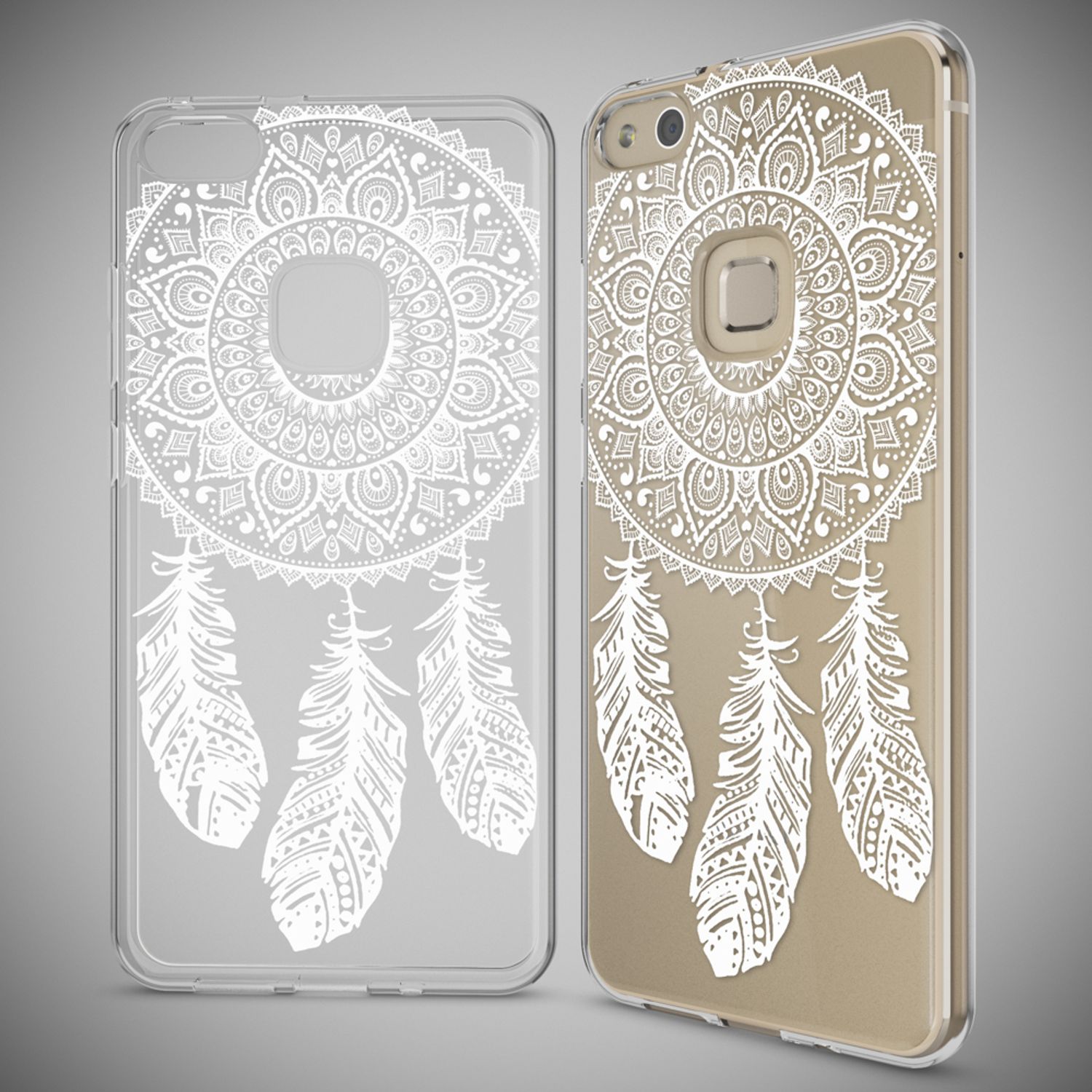 Huawei P10 Lite Hülle Handyhülle von NALIA, Slim Silikon Motiv Cover Schutzhülle Princess Pink NALIA