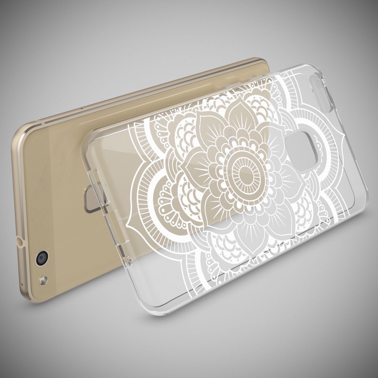 Huawei P10 Lite Hülle Handyhülle von NALIA, Slim Silikon Motiv Cover Schutzhülle Pattern Flowers NALIA