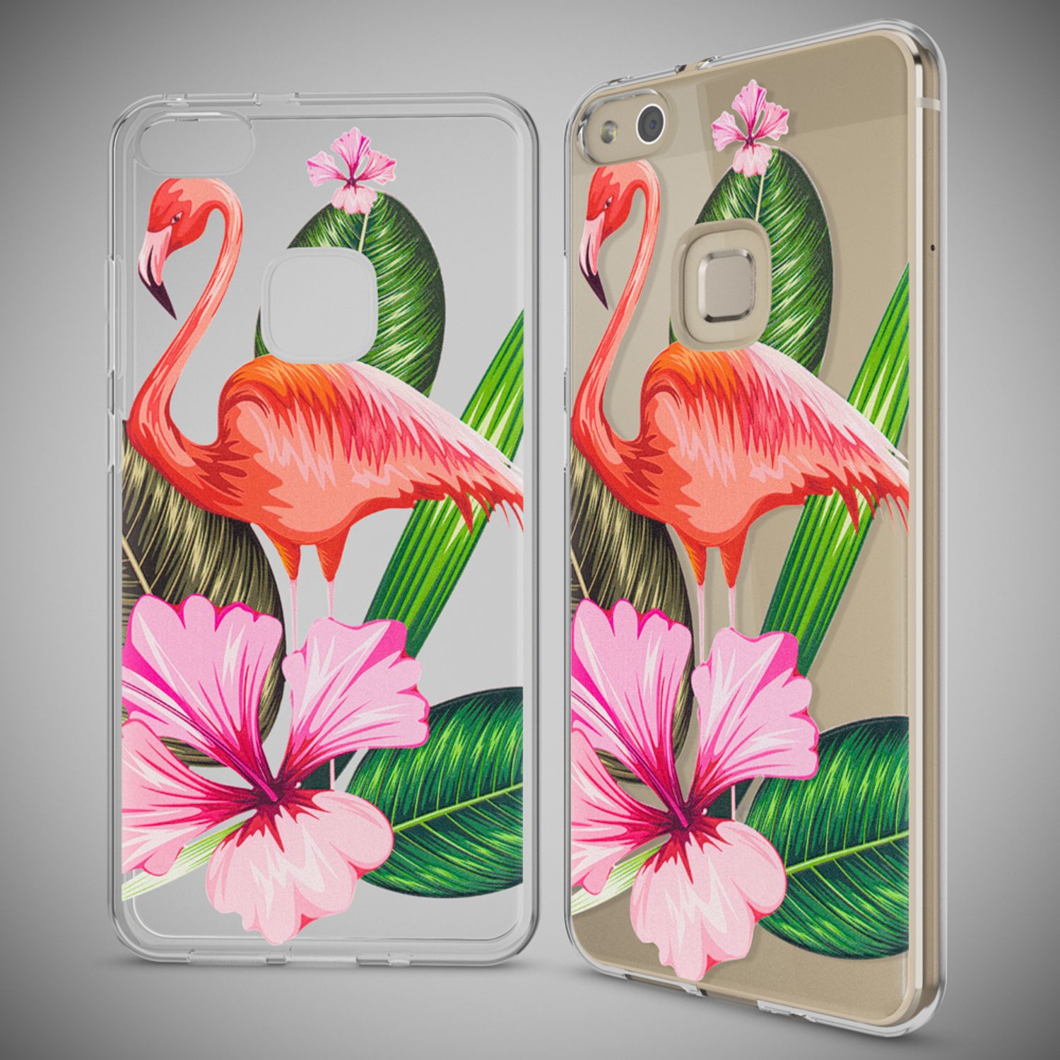 Huawei P10 Lite Hülle Handyhülle von NALIA, Slim Silikon Motiv Cover Schutzhülle Mandala Türkis Grün NALIA