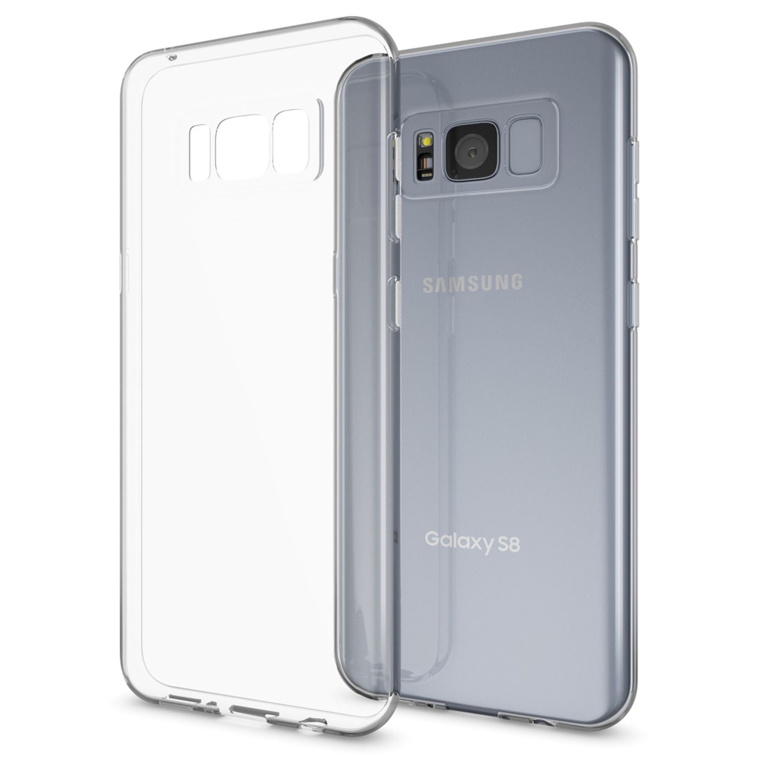 Samsung Galaxy S8 Handy Hülle von NALIA, Silikon Case Cover Transparent Bumper Default Title NALIA Transparente Hülle